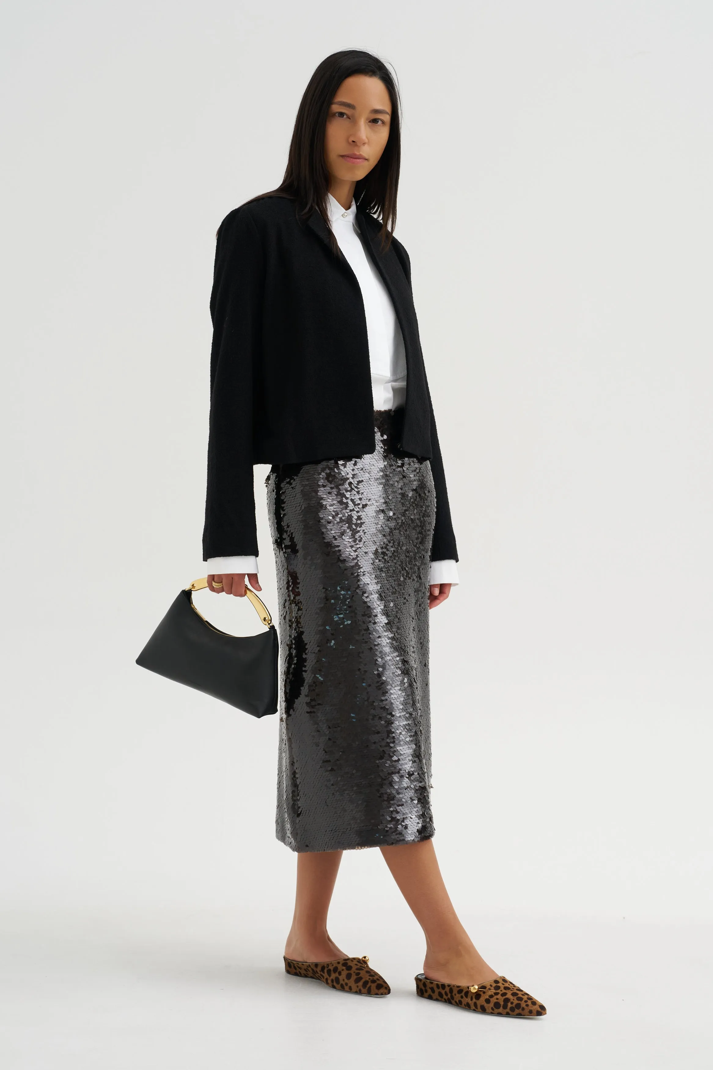 Cropped Jacket, Jet Black sold by Kick Pleat product image thumbnail 2