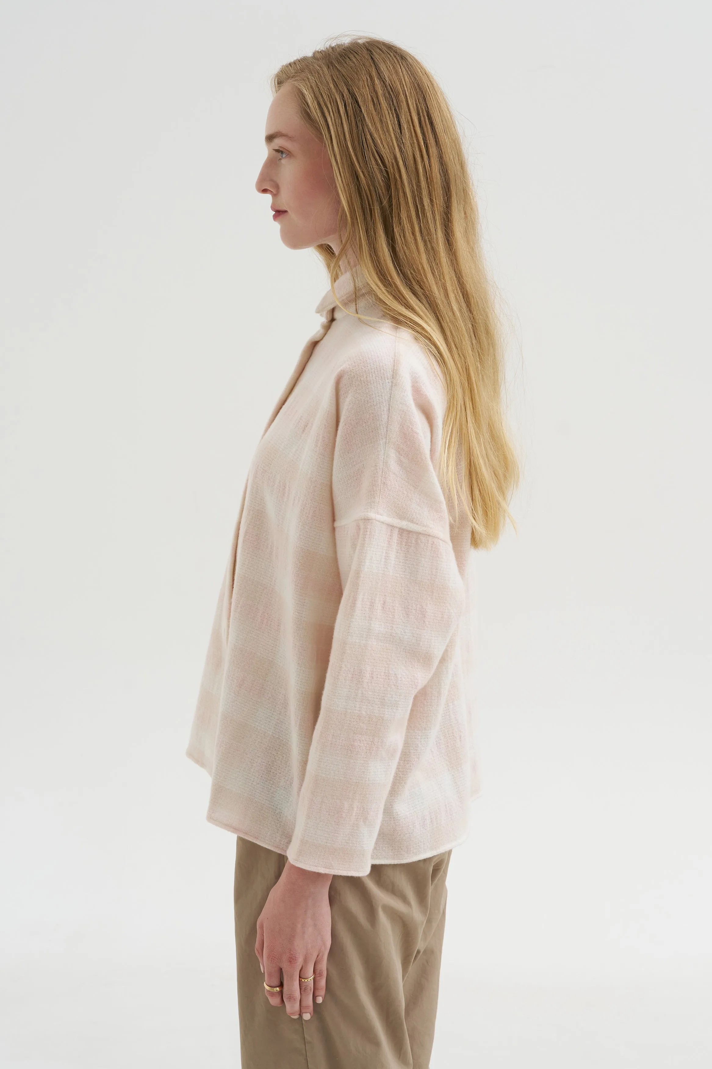 Tina Shirt, Pink Check sold by Kick Pleat product image thumbnail 3