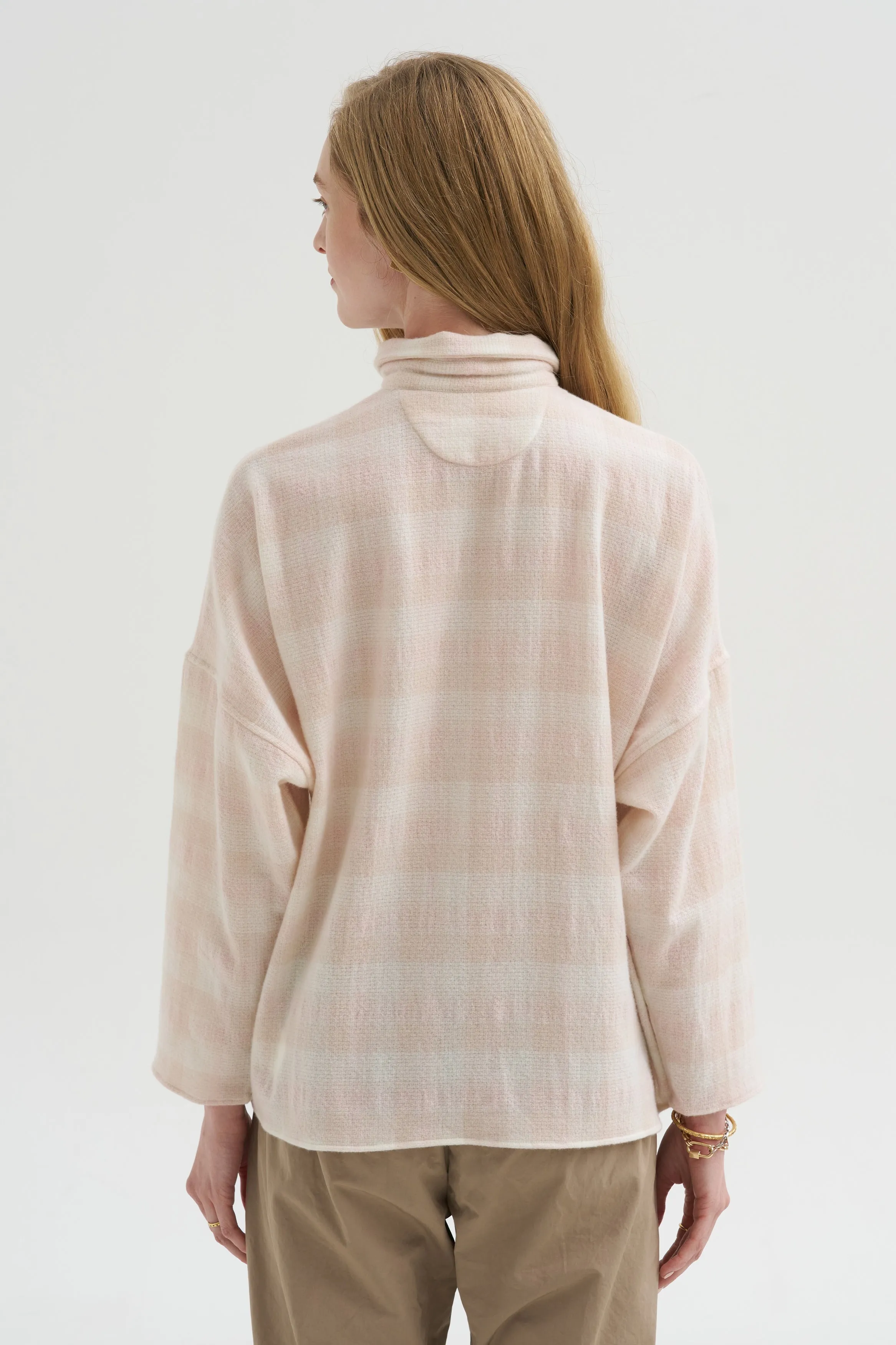 Tina Shirt, Pink Check sold by Kick Pleat product image thumbnail 4