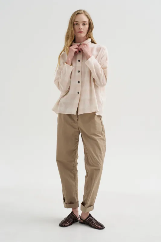 Tina Shirt, Pink Check made by Bergfabel