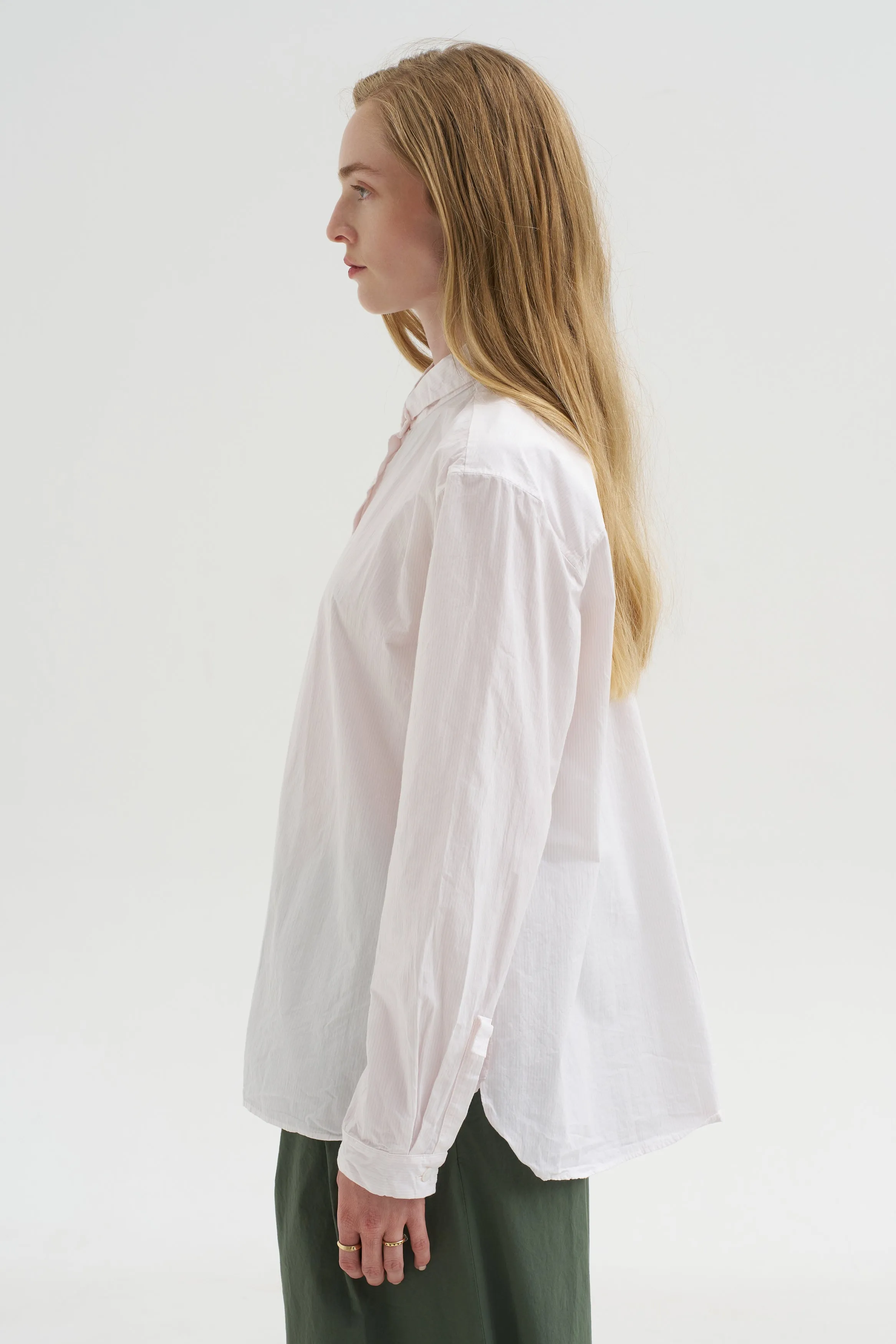 Loose Tyrol Shirt, Pink Stripe sold by Kick Pleat product image thumbnail 3
