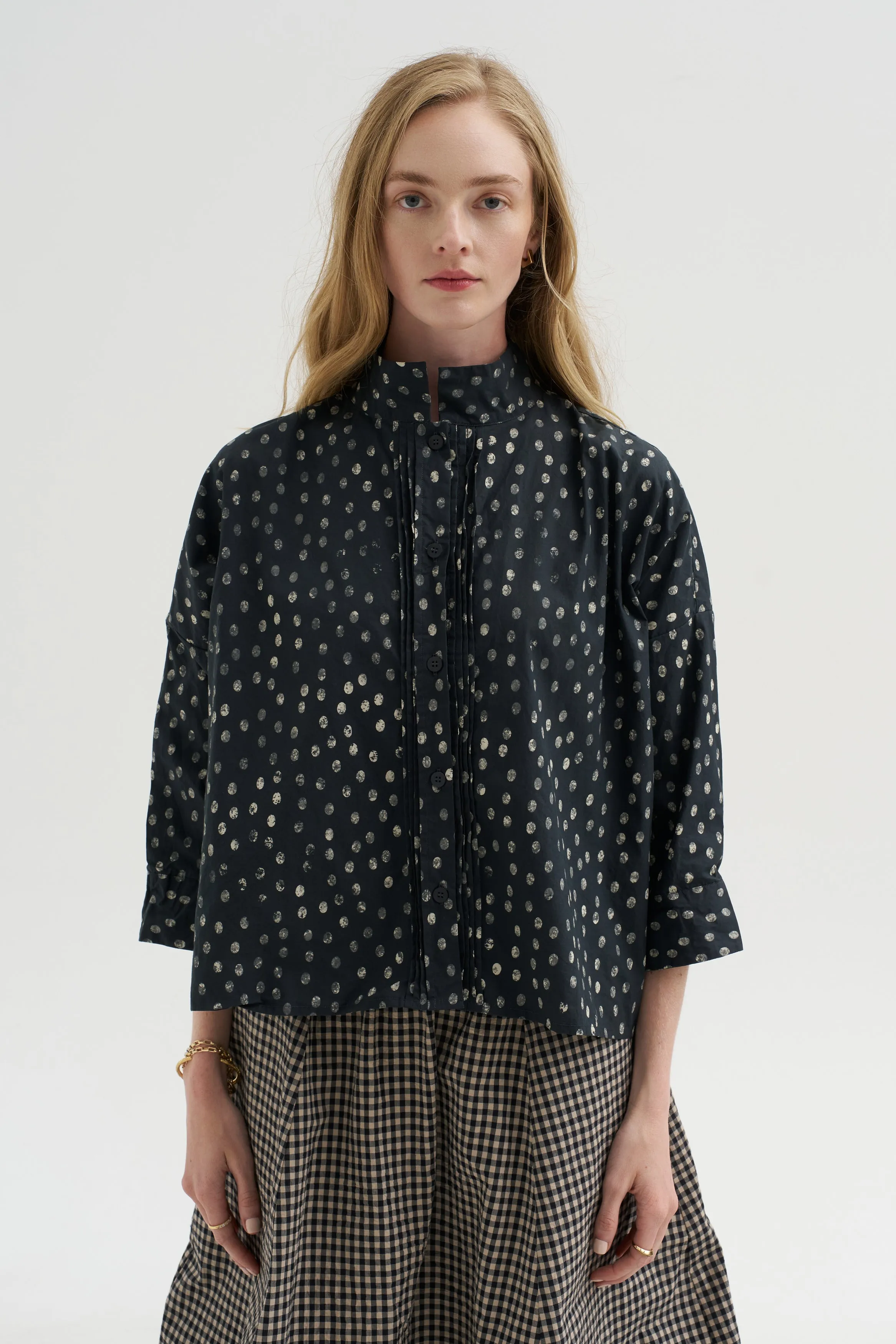Claudia Shirt, Pois sold by Kick Pleat product image thumbnail 2