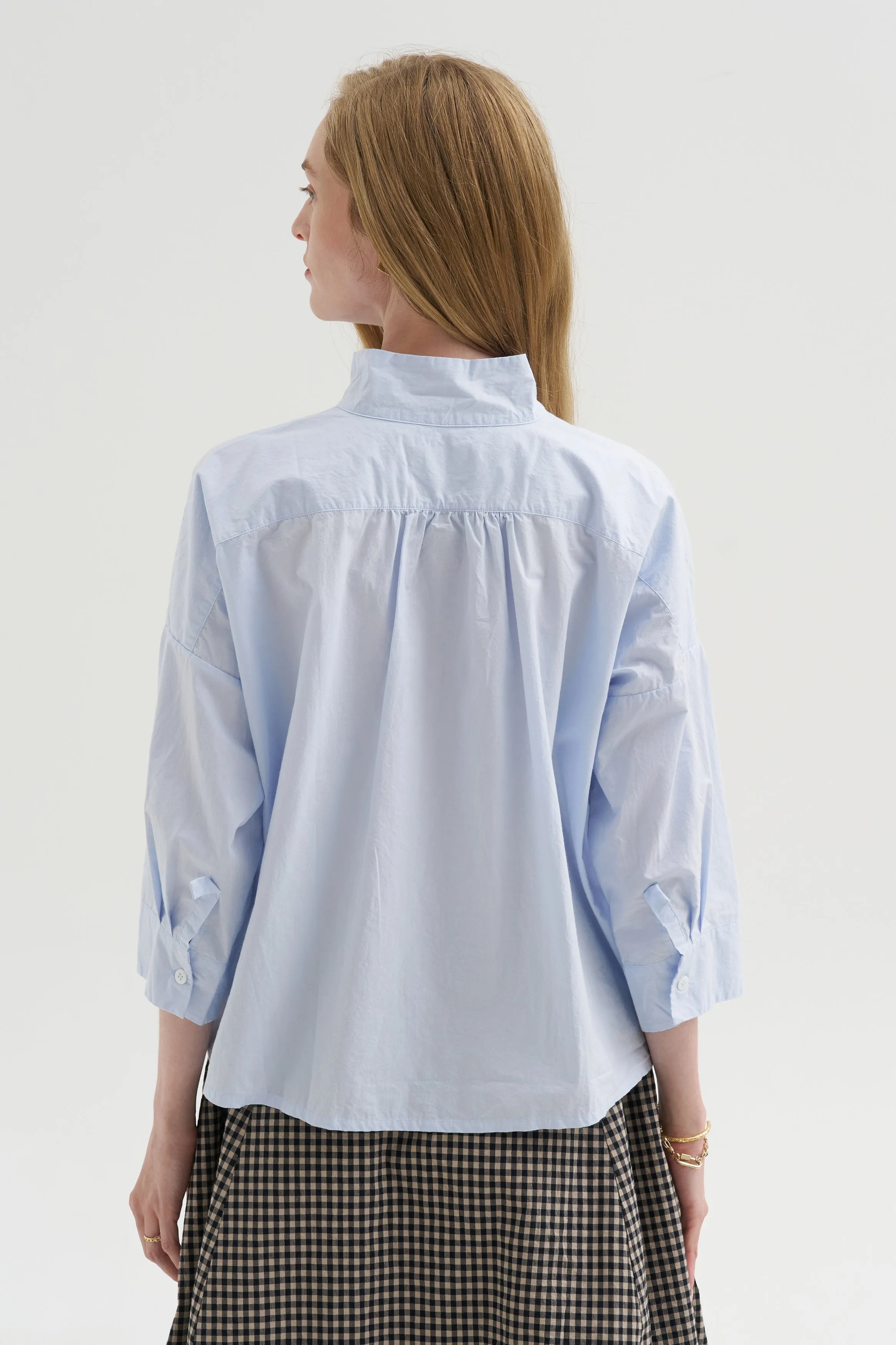 Claudia Shirt, Azur sold by Kick Pleat product image thumbnail 4
