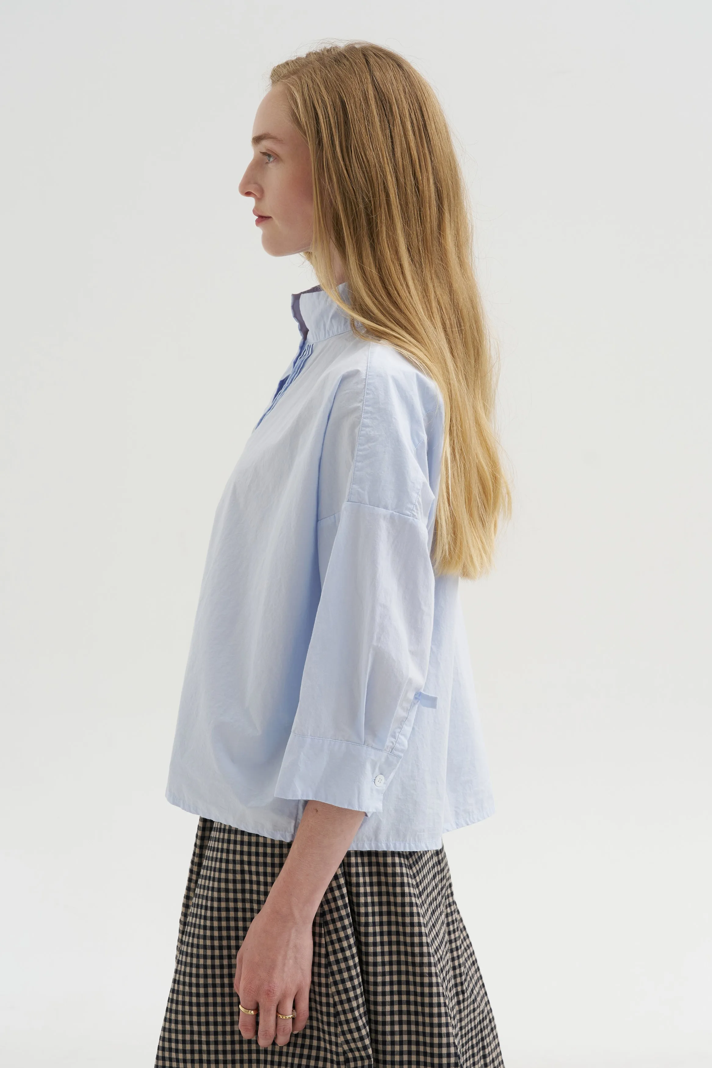 Claudia Shirt, Azur sold by Kick Pleat product image thumbnail 3