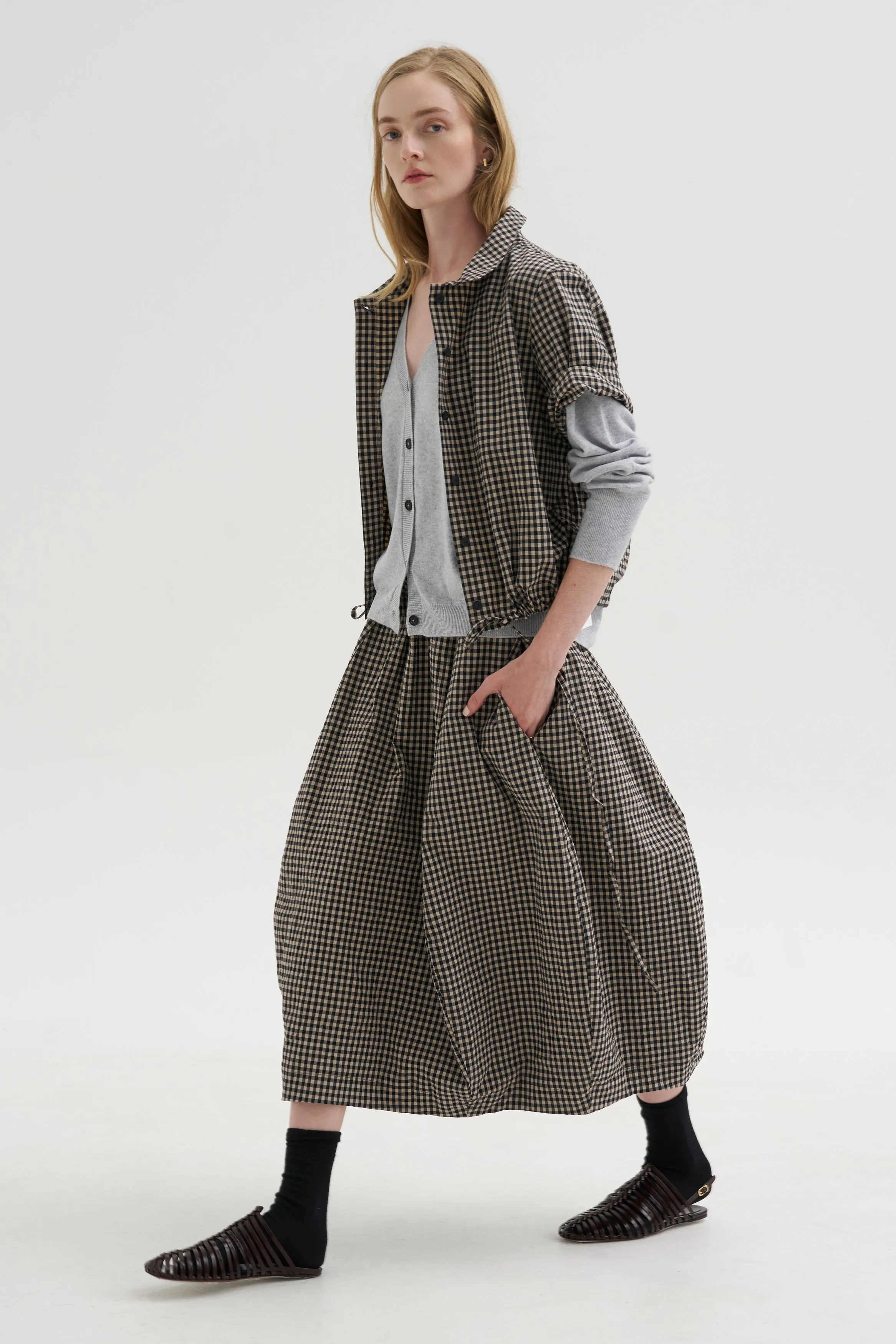 Carla Skirt, Check sold by Kick Pleat