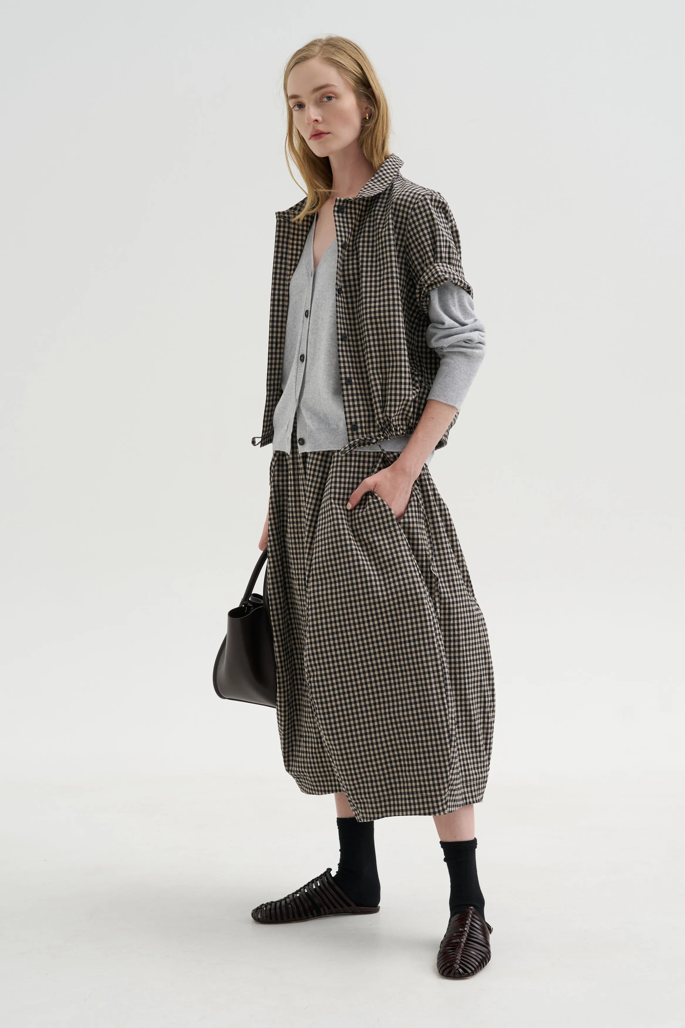 Carla Skirt, Check sold by Kick Pleat product image thumbnail 5