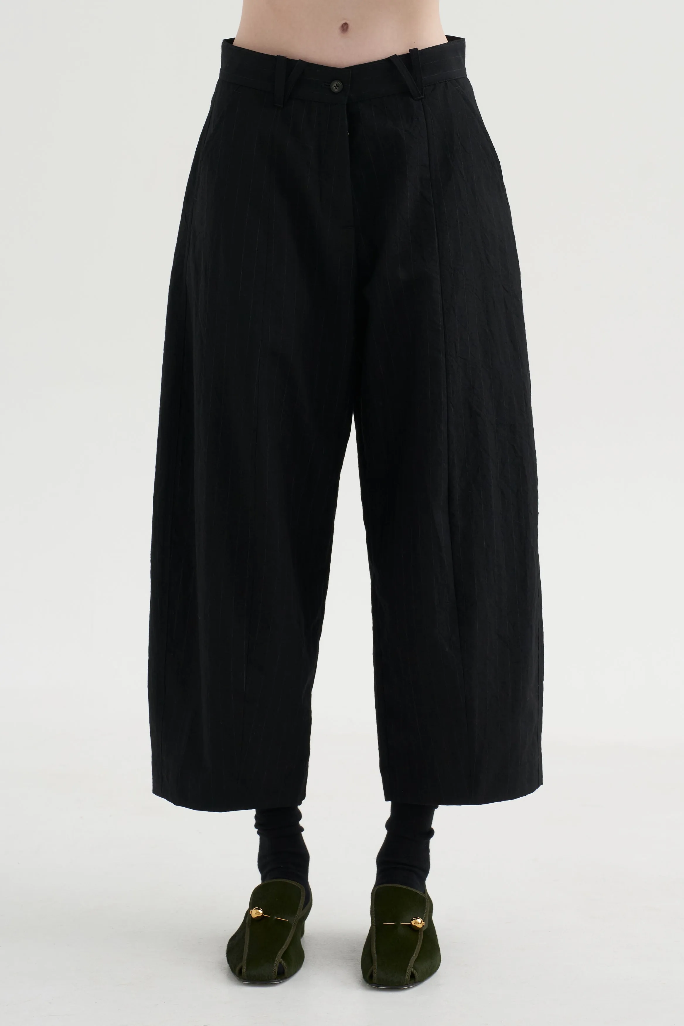 Sandra Pants, Black Stripe sold by Kick Pleat product image thumbnail 2