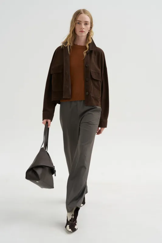 Short Sleeve Sweater, Cinnamon Tea made by Allude