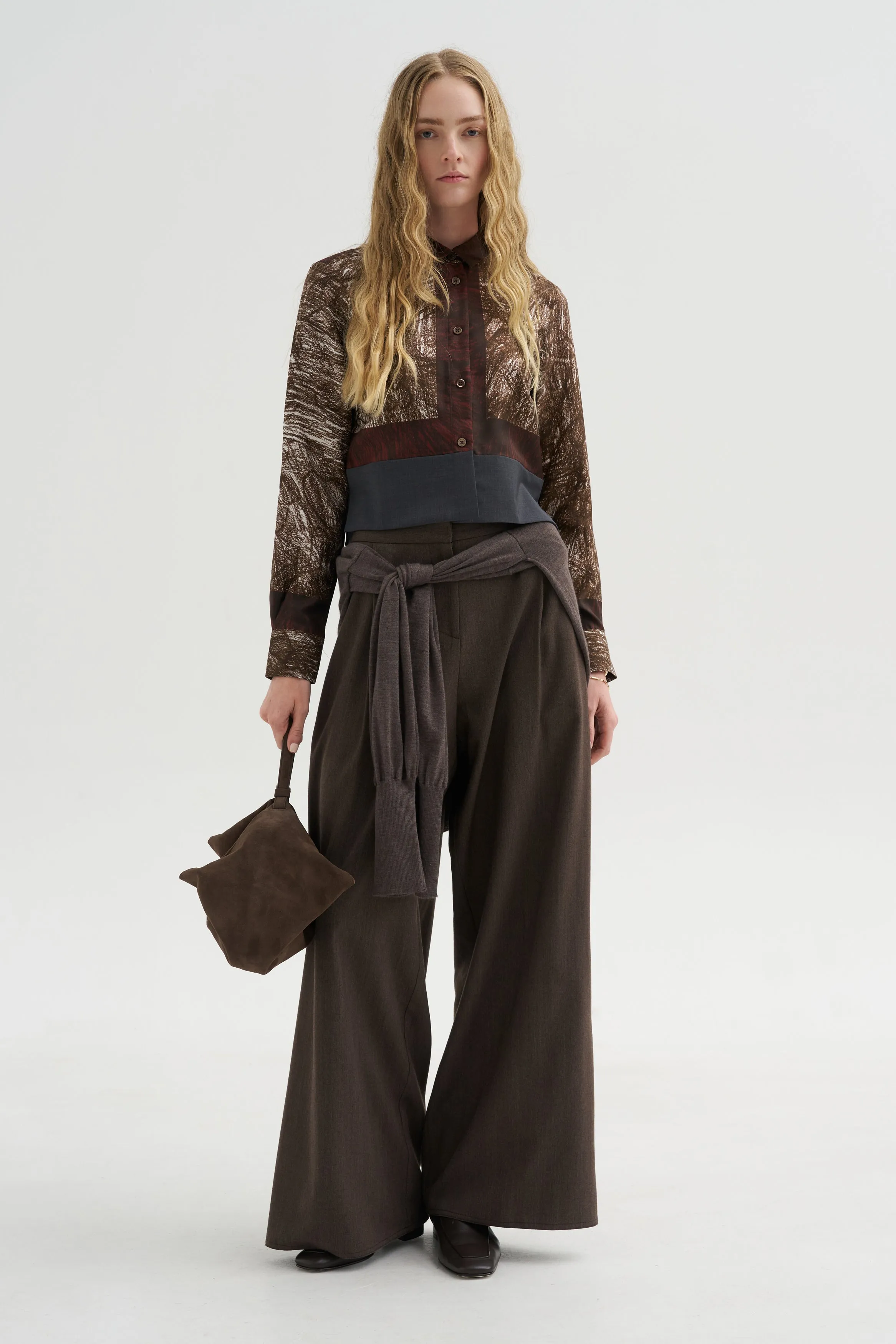 Foulard Scribbles Shirt, Myrrh sold by Kick Pleat product image thumbnail 5