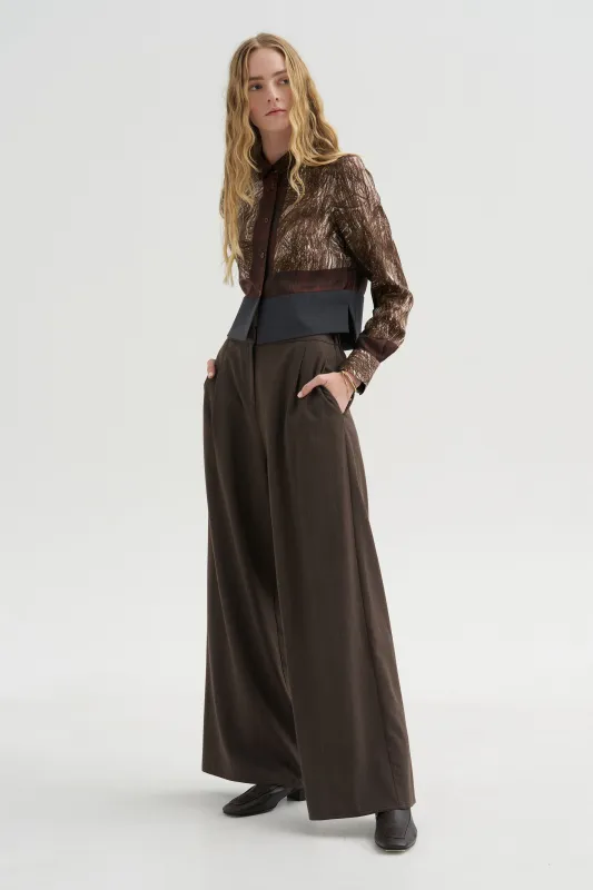 Foulard Scribbles Shirt, Myrrh made by ODEEH