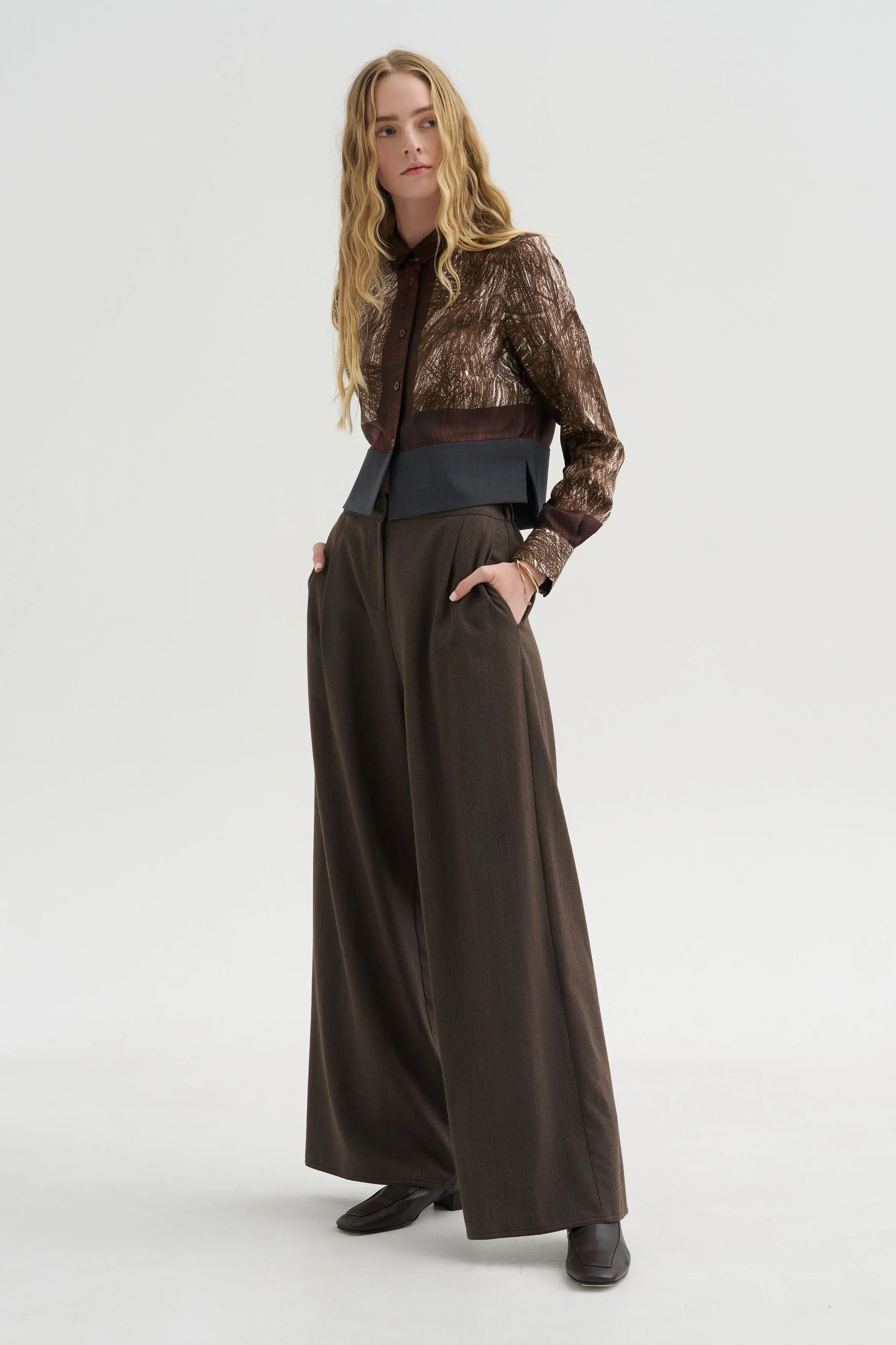 Foulard Scribbles Shirt, Myrrh sold by Kick Pleat