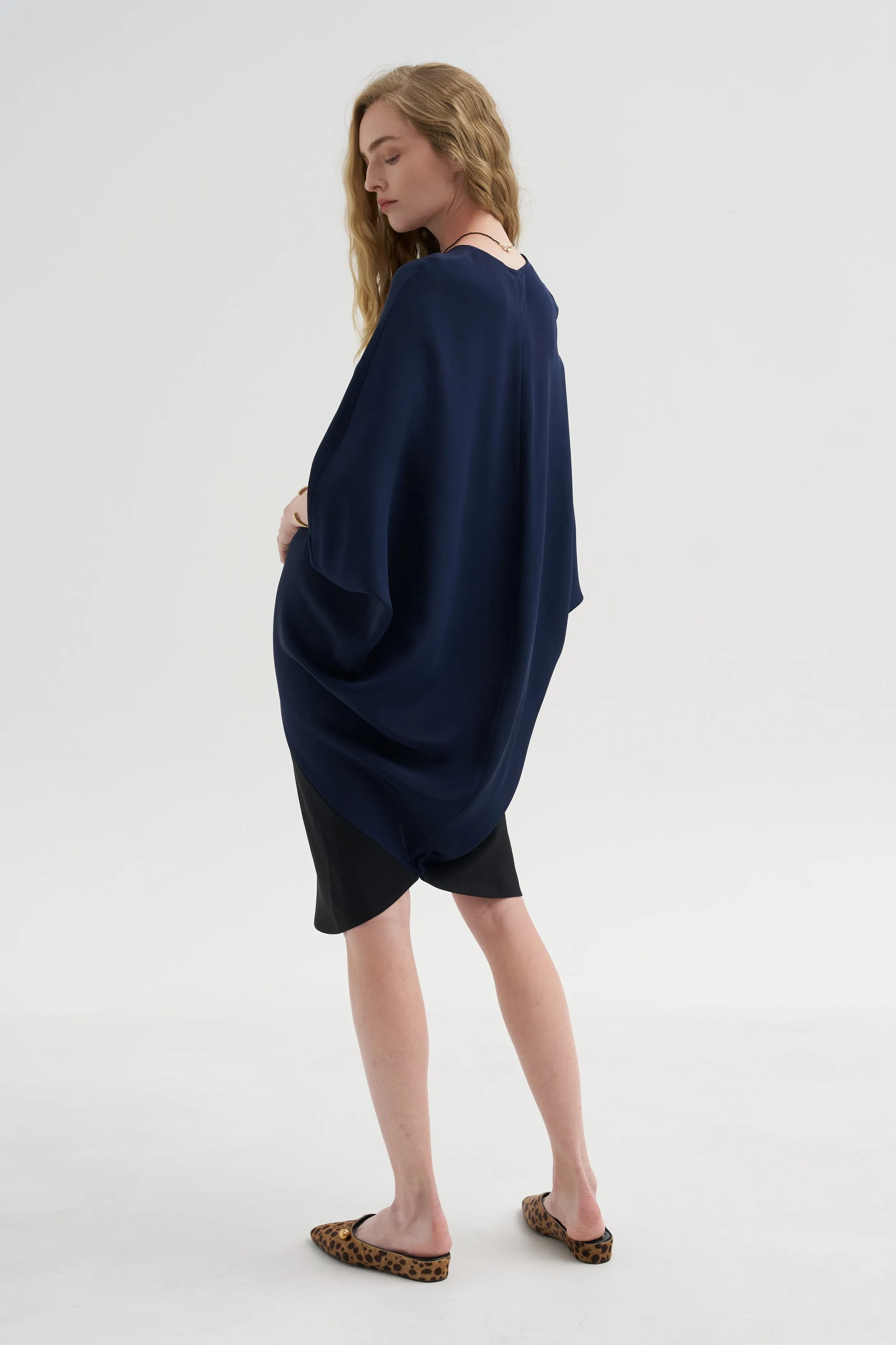 Koya Dress, Ink Jet & Black sold by Kick Pleat product image thumbnail 5