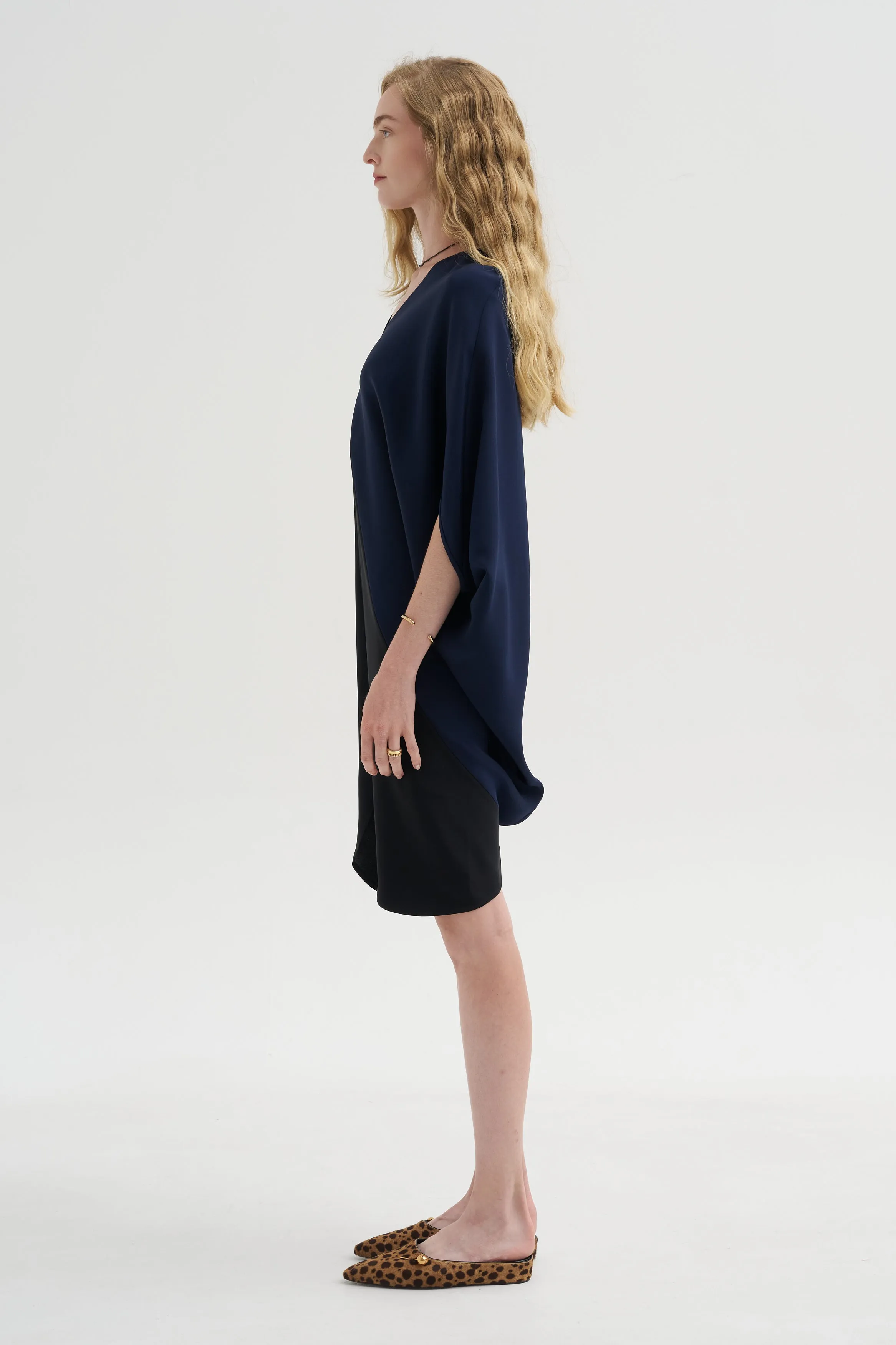 Koya Dress, Ink Jet & Black sold by Kick Pleat product image thumbnail 3