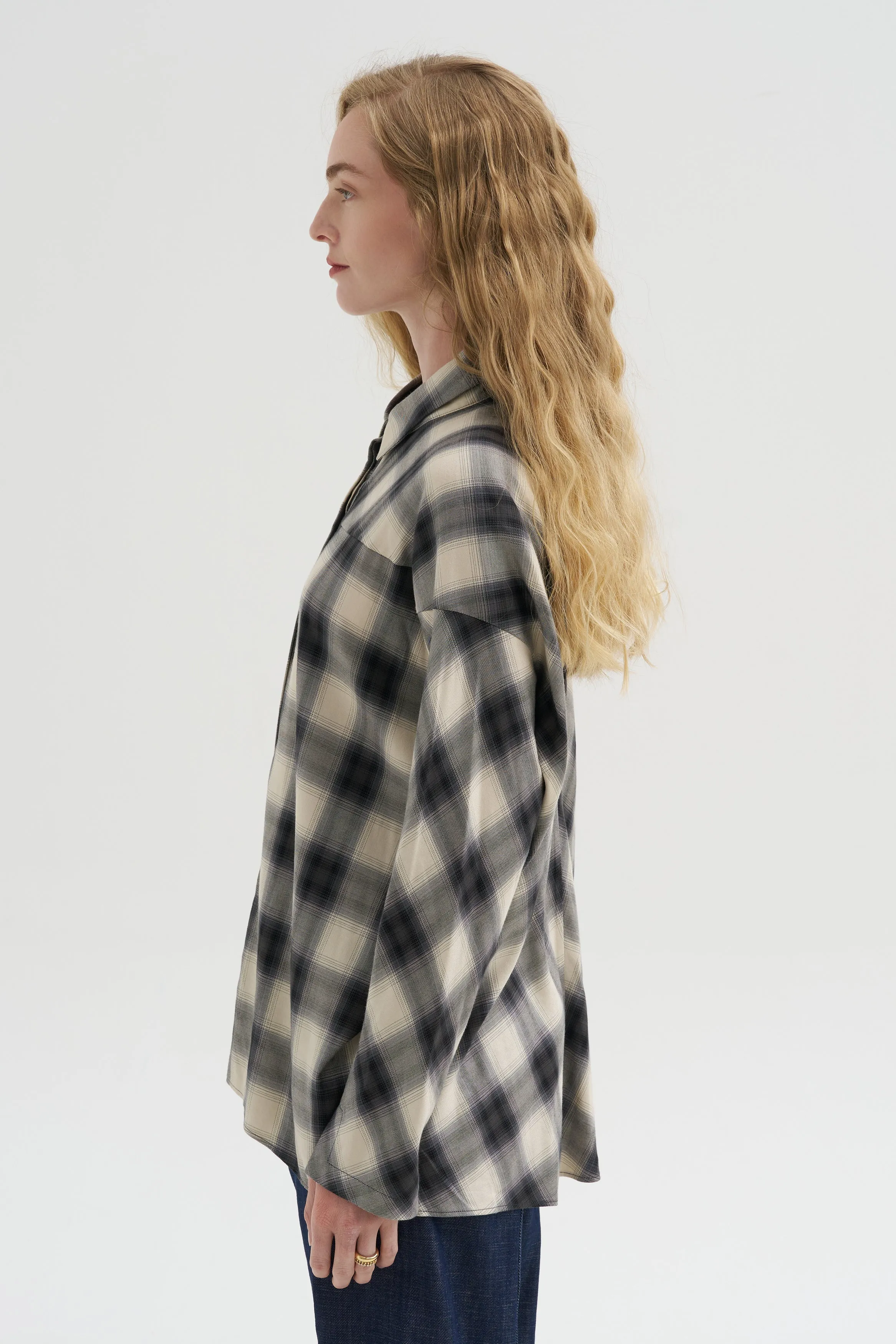 Manu Shirt - City Plaid, Chalk sold by Kick Pleat product image thumbnail 4
