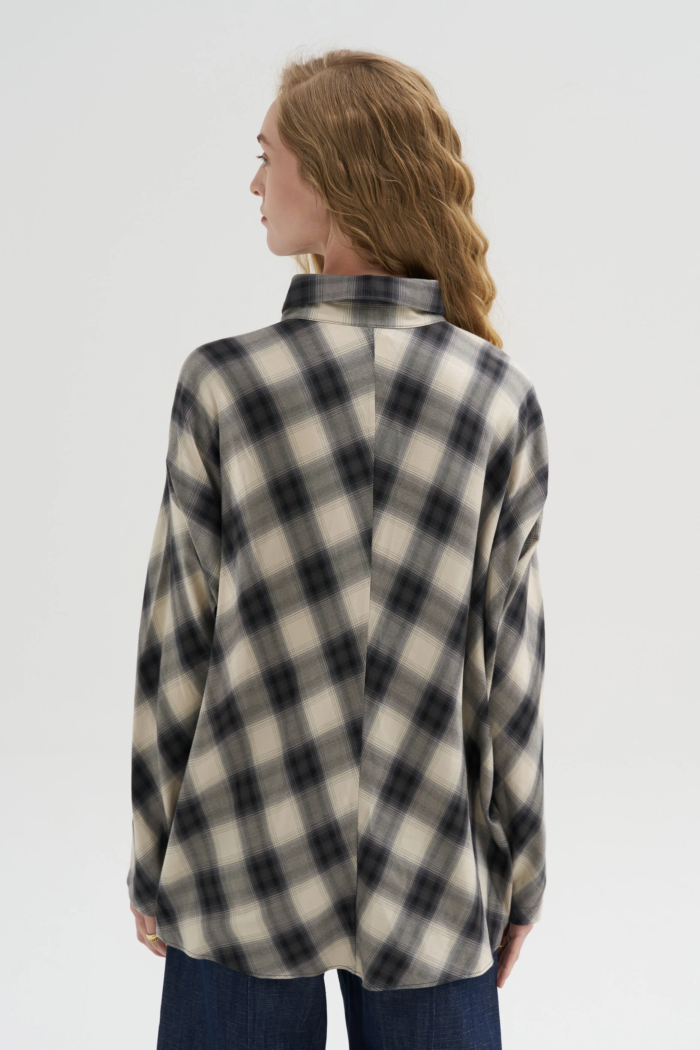 Manu Shirt - City Plaid, Chalk sold by Kick Pleat product image thumbnail 5