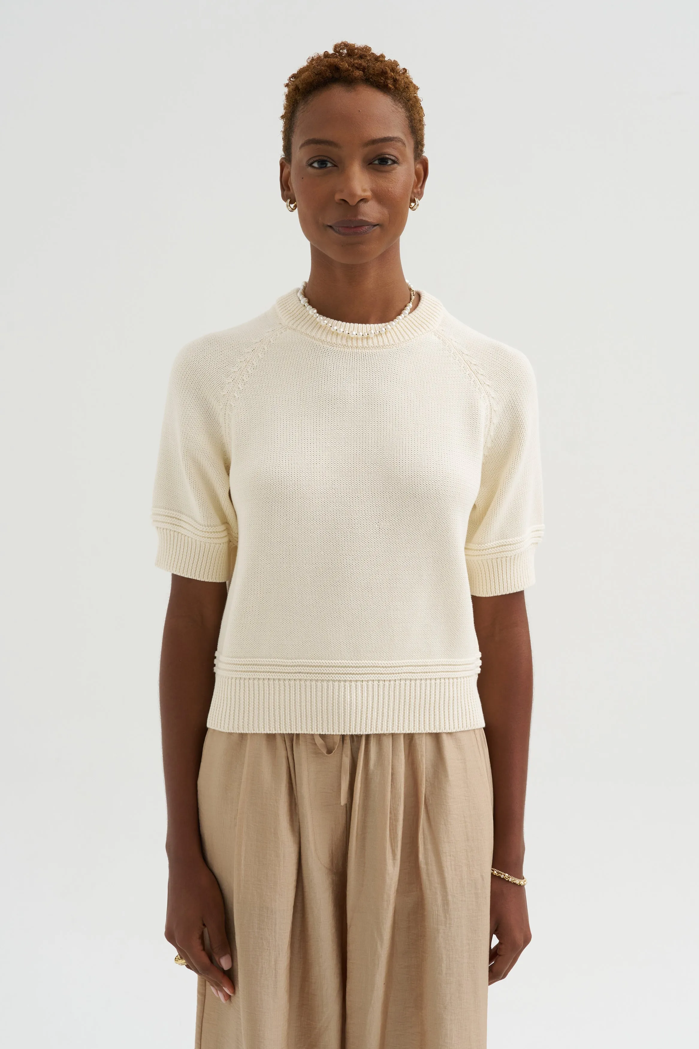 Daria Cotton Top, Off White sold by Kick Pleat product image thumbnail 2