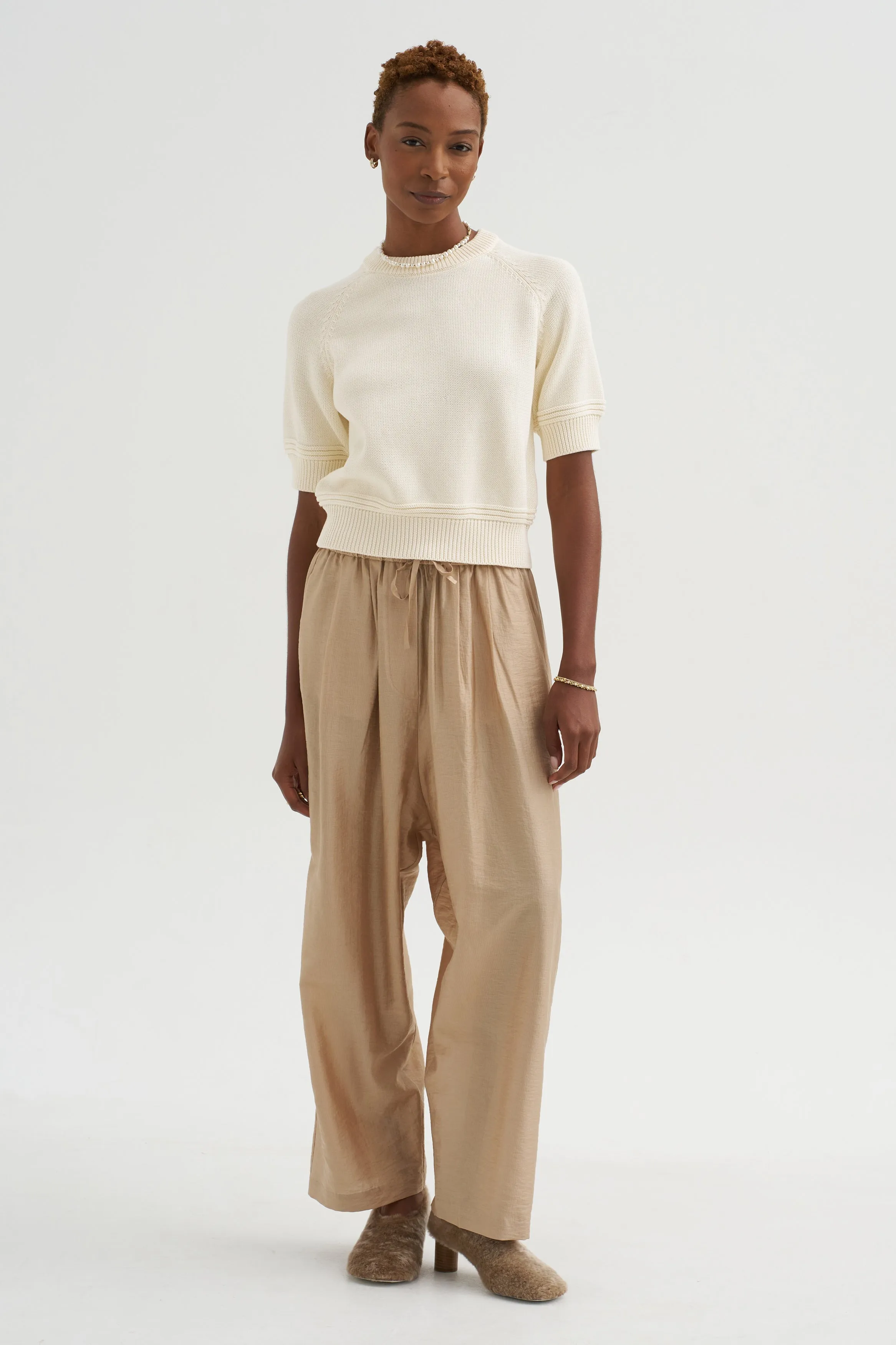 Daria Cotton Top, Off White sold by Kick Pleat product image thumbnail 5