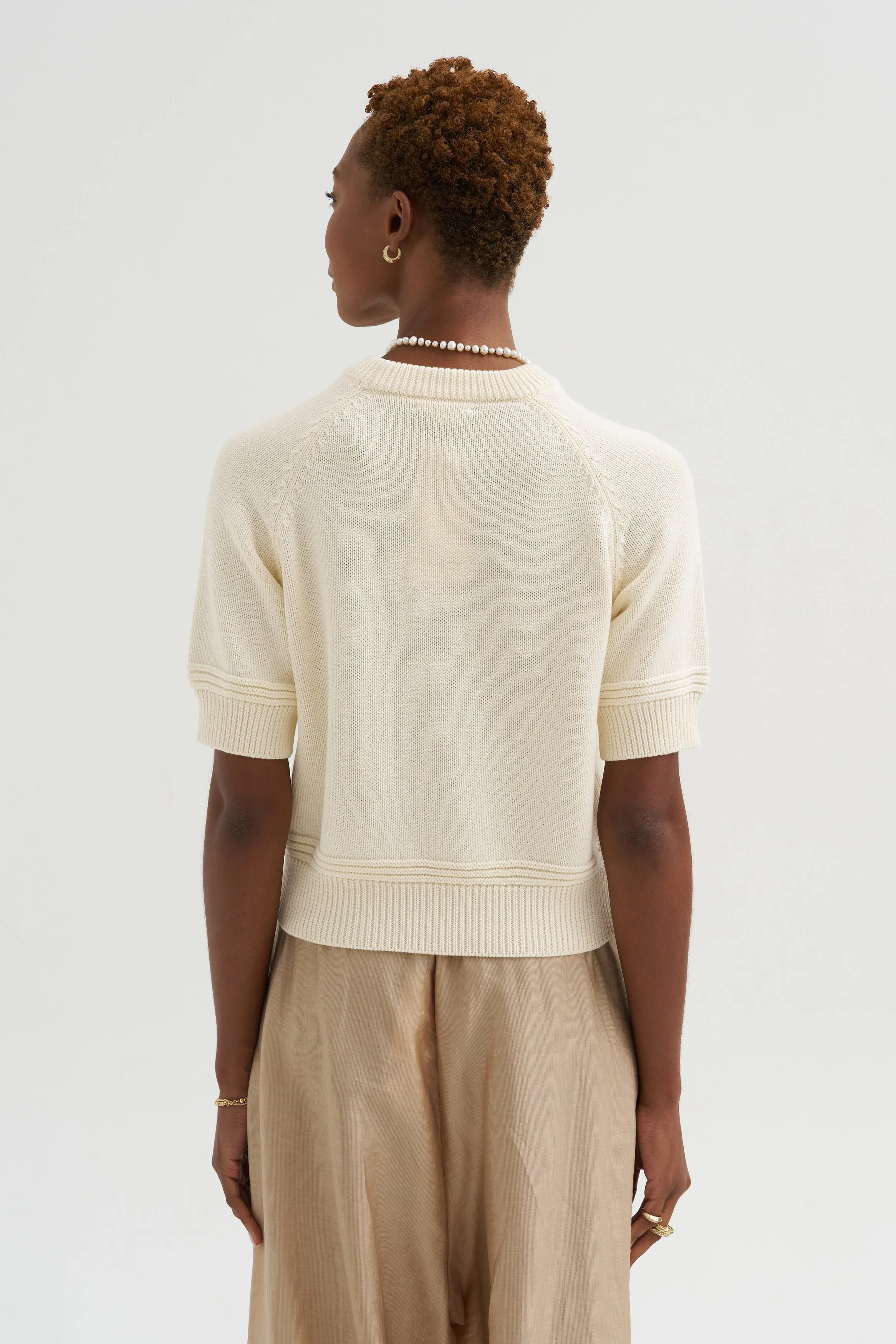 Daria Cotton Top, Off White sold by Kick Pleat product image thumbnail 4