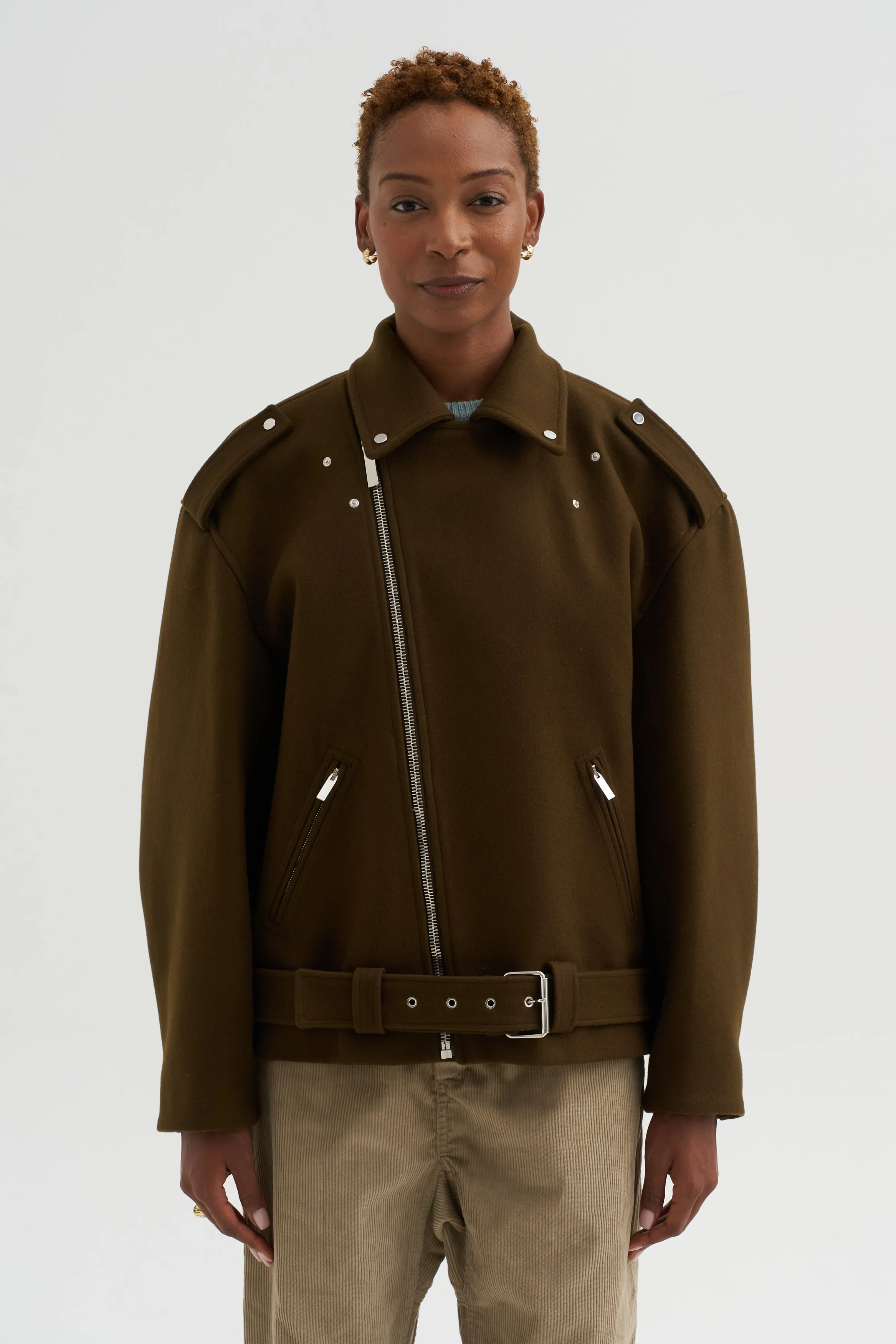 Bomber Jacket, Coffee sold by Kick Pleat product image thumbnail 2