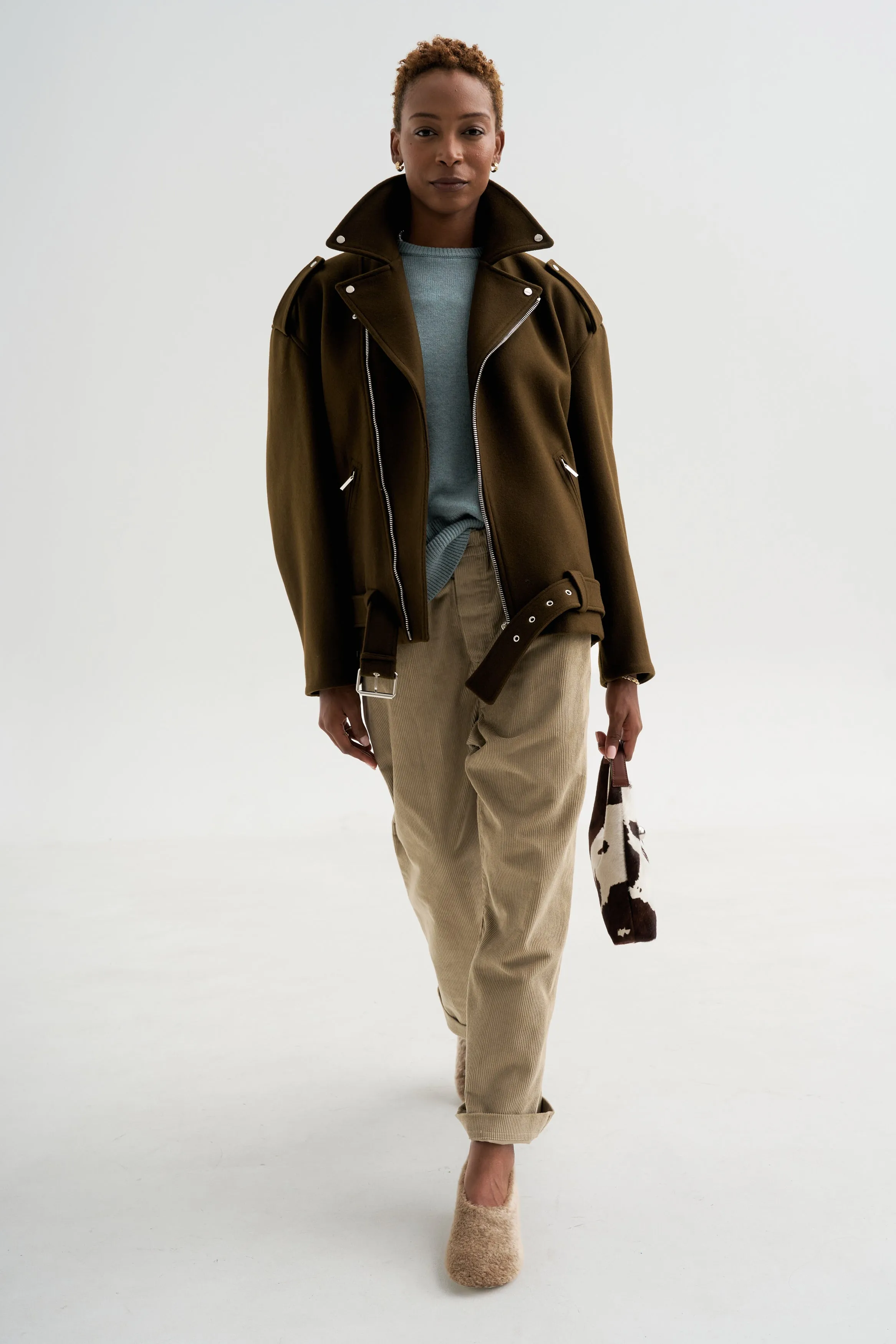 Bomber Jacket, Coffee sold by Kick Pleat