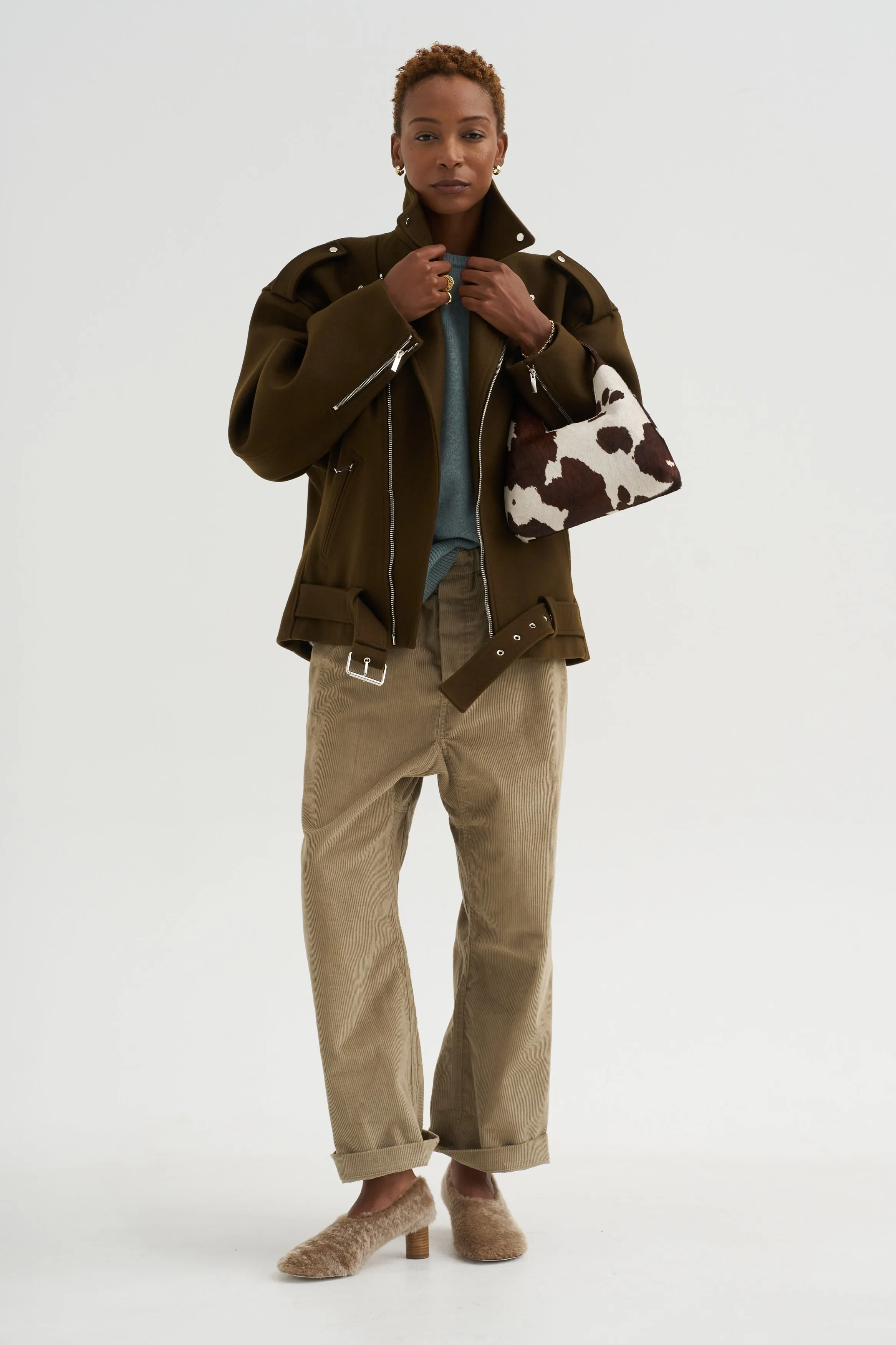 Bomber Jacket, Coffee sold by Kick Pleat product image thumbnail 5