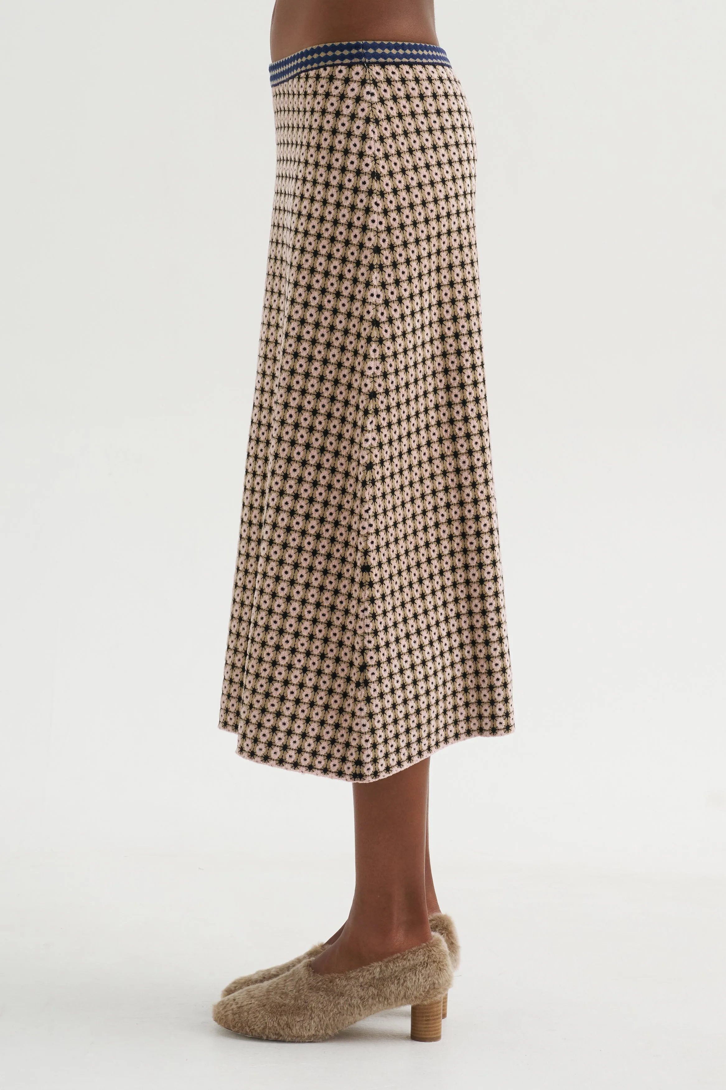 Broccada Skirt, Dune Multi sold by Kick Pleat product image thumbnail 3