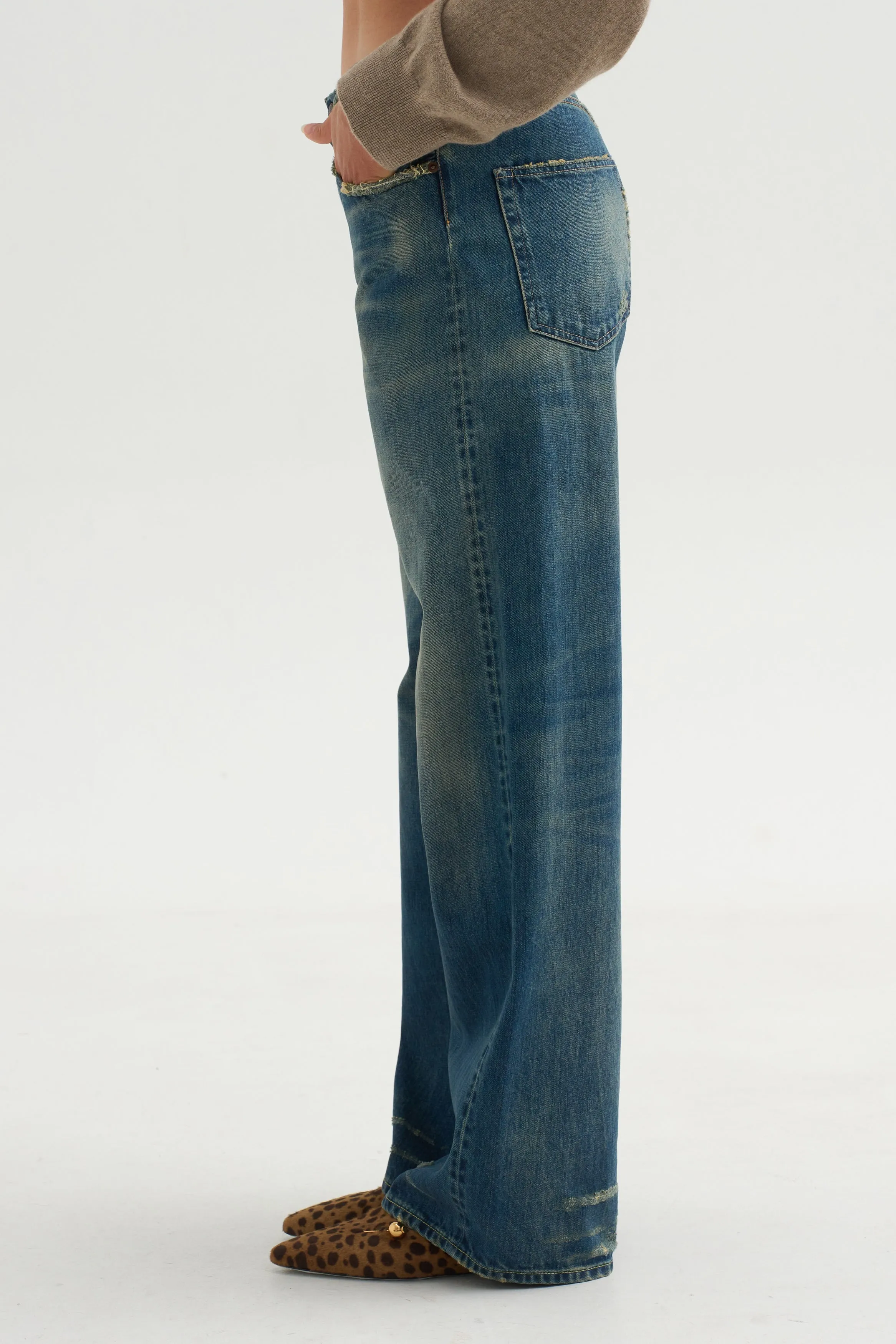 D'arcy Loose Jean, Livingston Selvedge Blue sold by Kick Pleat product image thumbnail 3