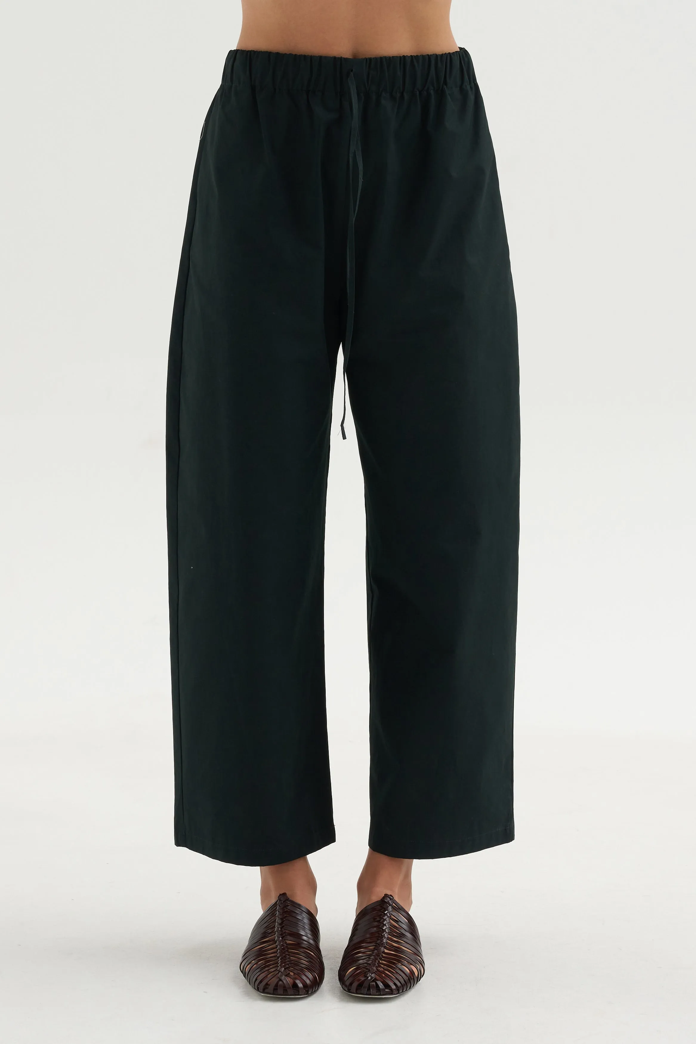 Cotton & Linen Trouser, Bottle Green sold by Kick Pleat product image thumbnail 2