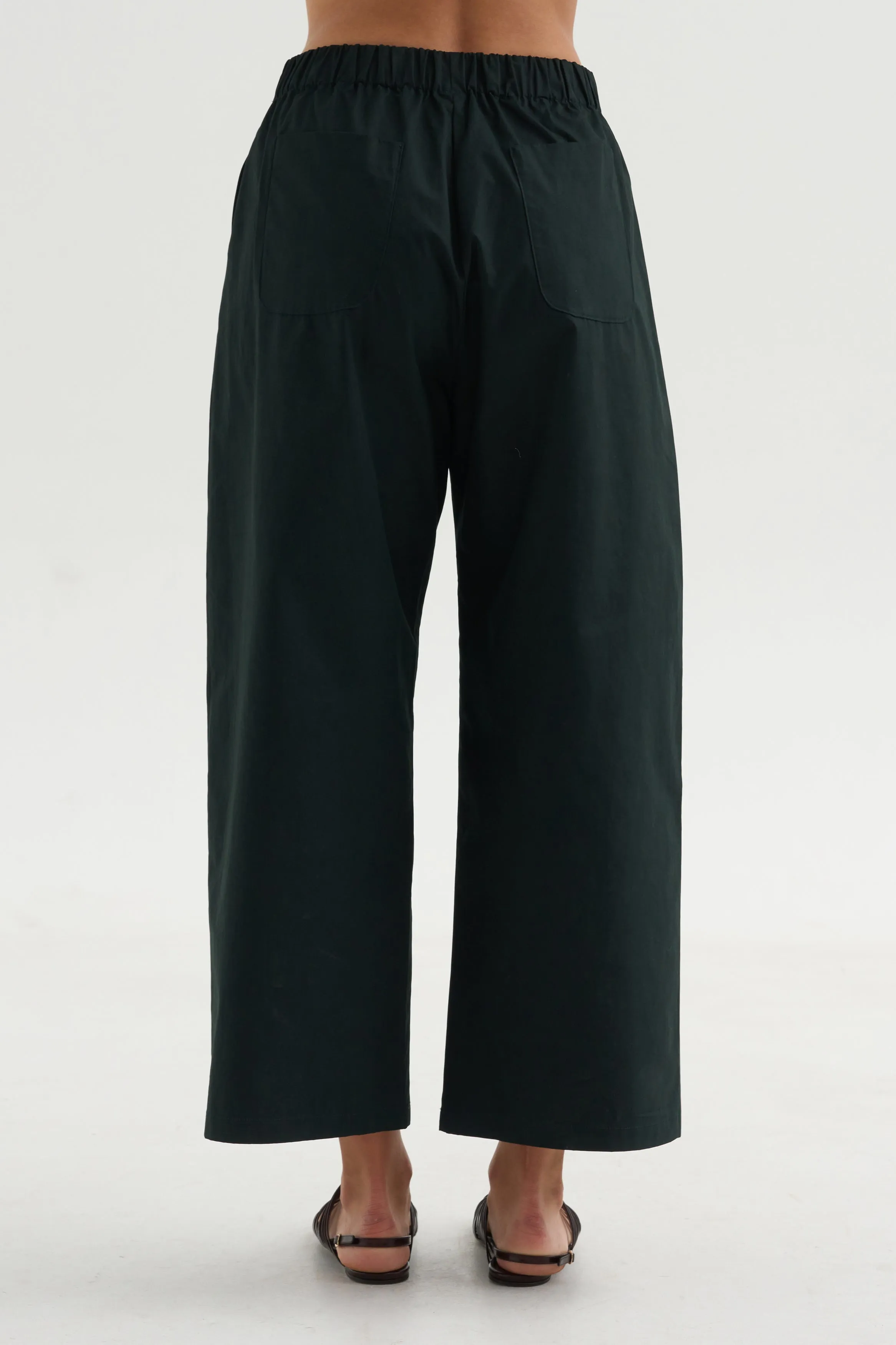 Cotton & Linen Trouser, Bottle Green sold by Kick Pleat product image thumbnail 4