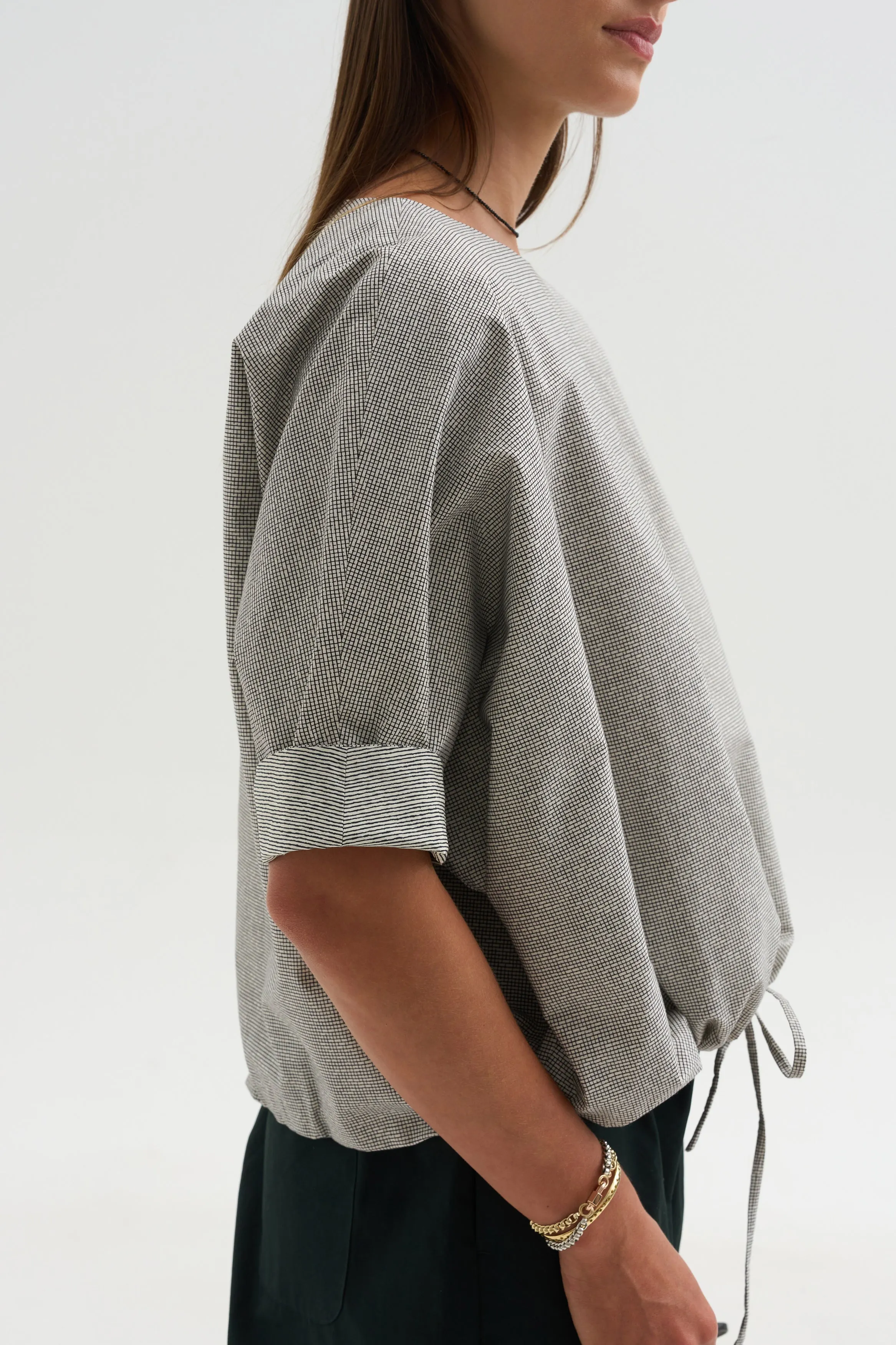 Shirt Printed Cotton, Black Net sold by Kick Pleat product image thumbnail 5
