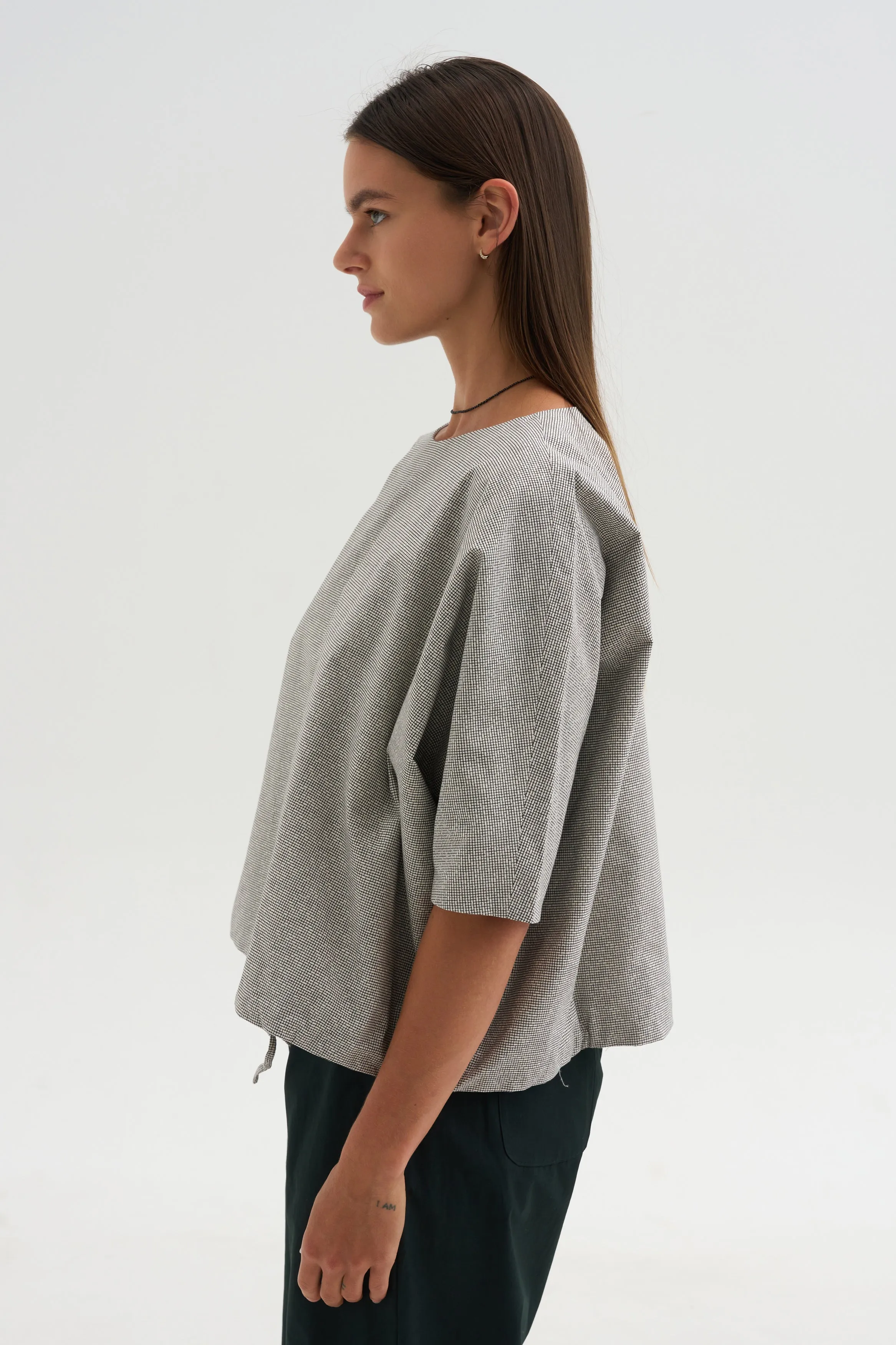 Shirt Printed Cotton, Black Net sold by Kick Pleat product image thumbnail 3