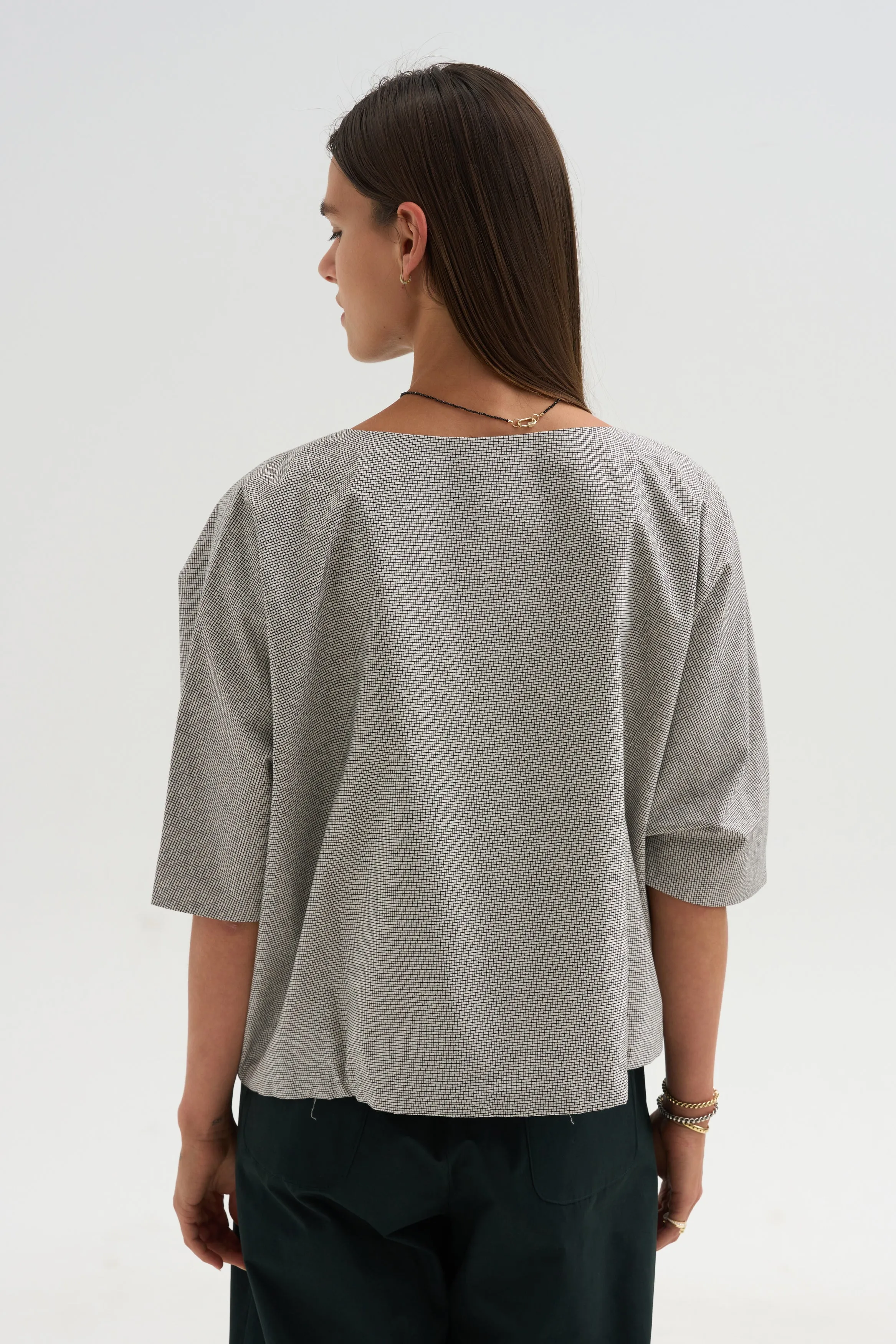 Shirt Printed Cotton, Black Net sold by Kick Pleat product image thumbnail 4