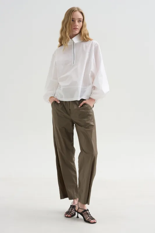 Patch Shirt, White made by hache