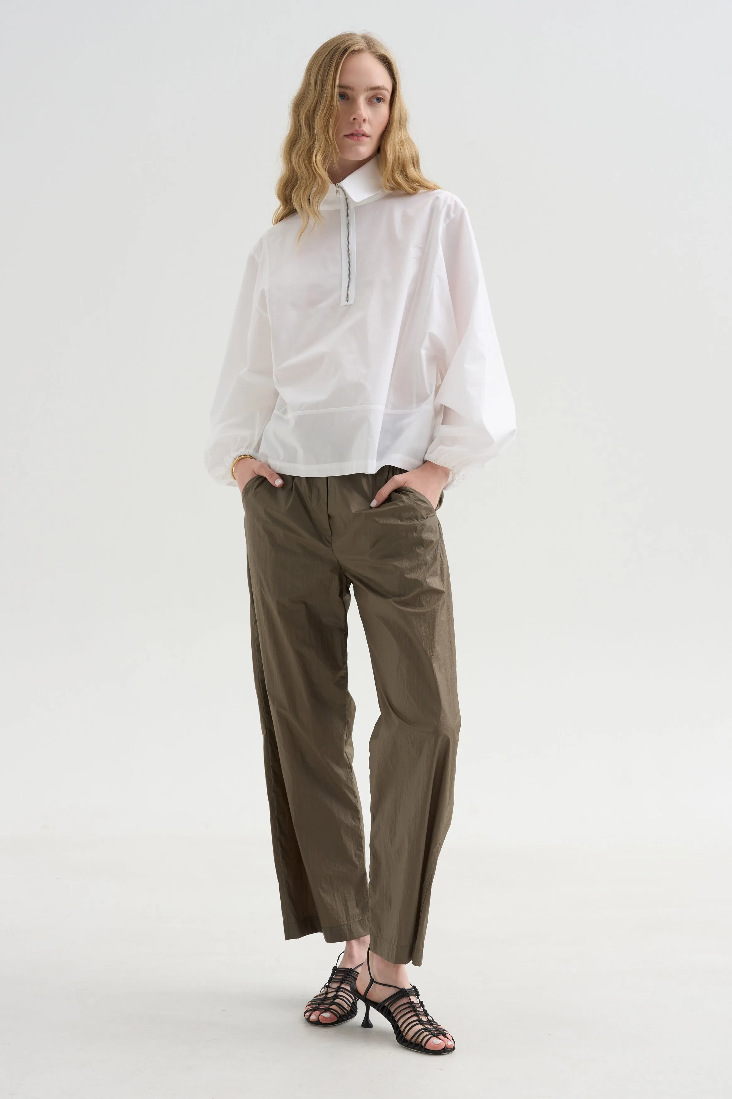 Patch Shirt, White sold by Kick Pleat