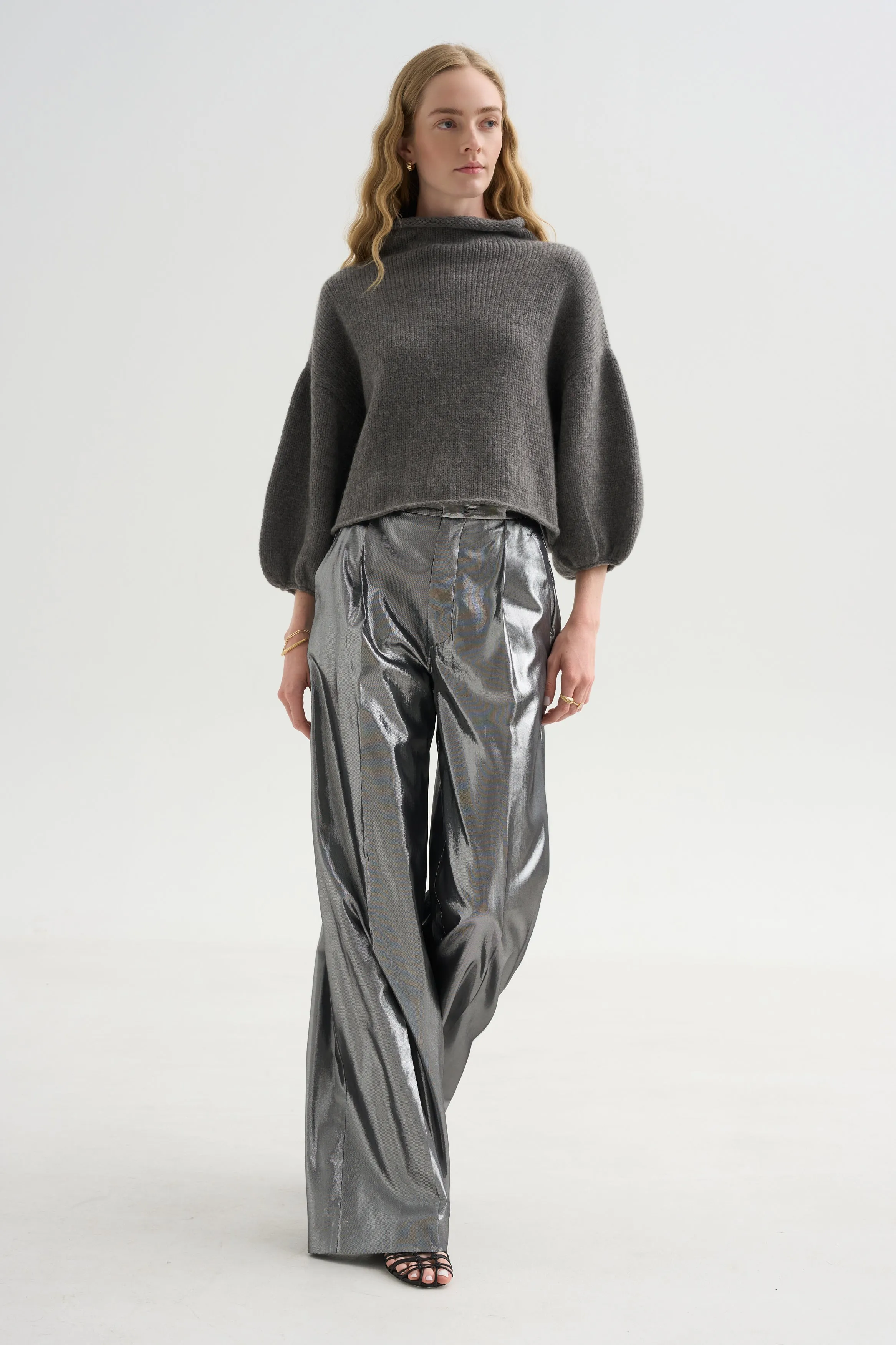 Bogart Trousers, Silver sold by Kick Pleat