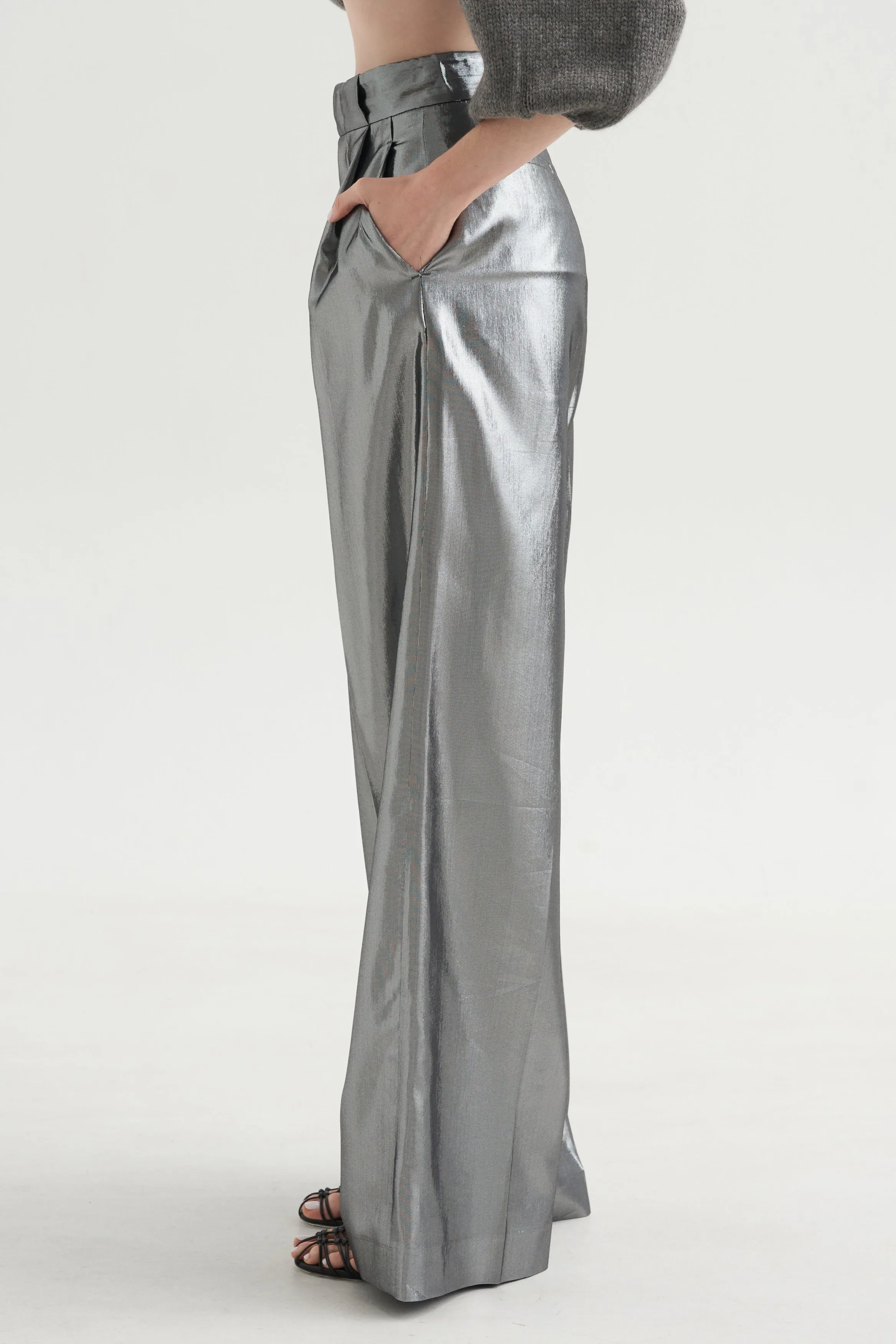 Bogart Trousers, Silver sold by Kick Pleat product image thumbnail 3