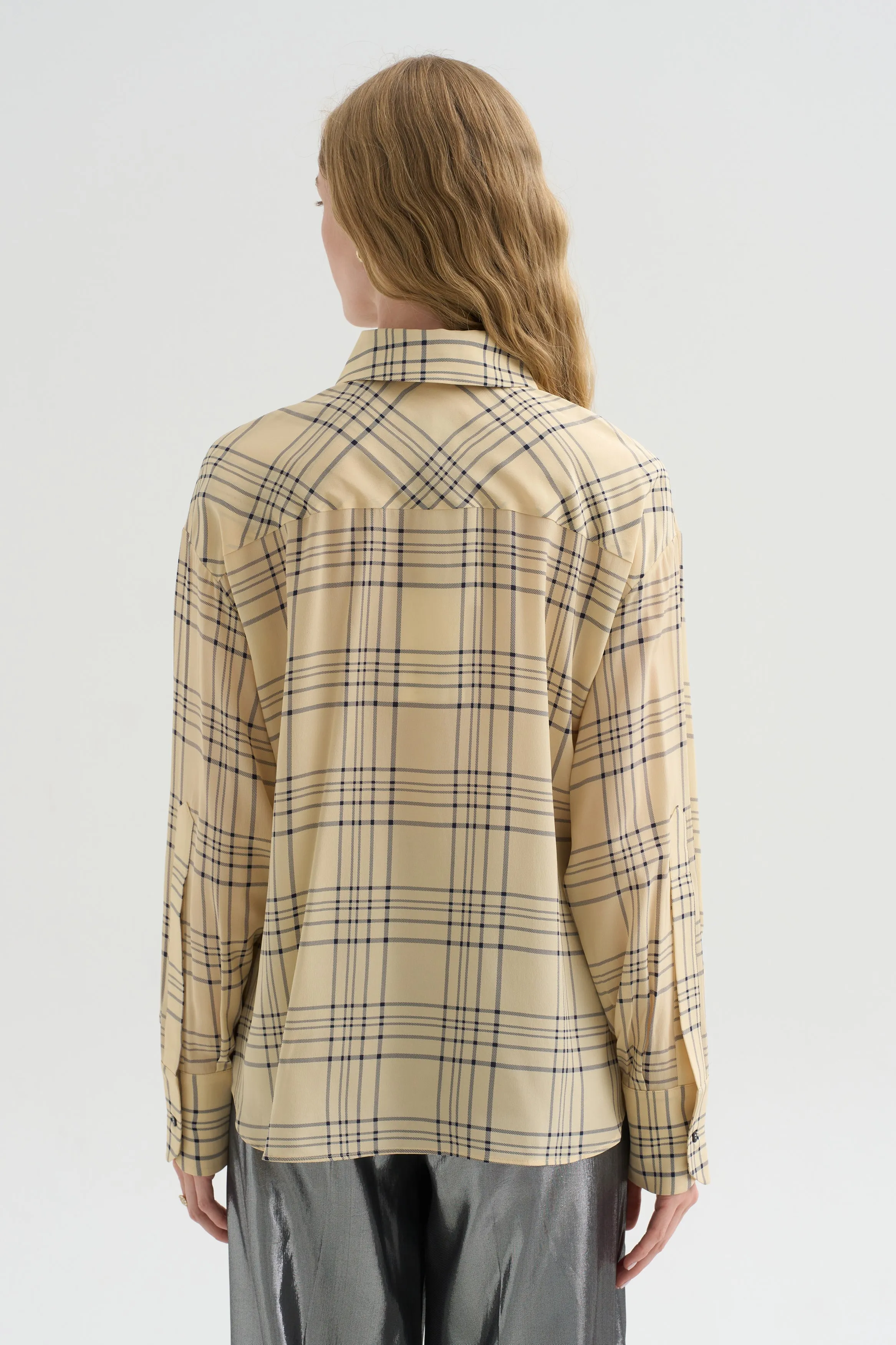 Su Shirt, Cream & Blue sold by Kick Pleat product image thumbnail 4