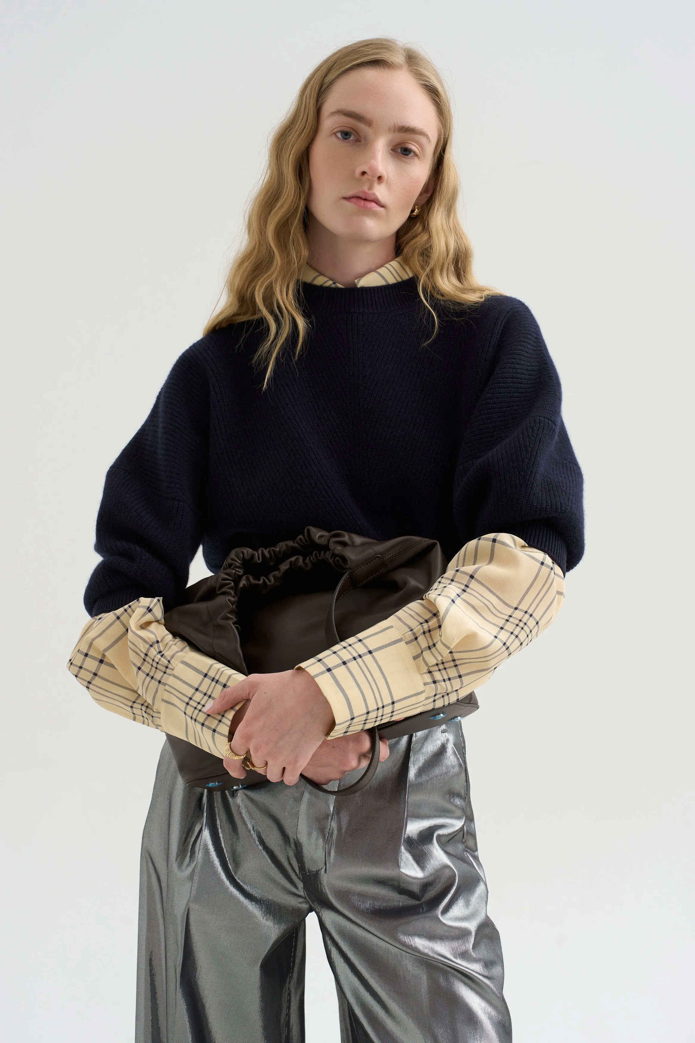 Su Shirt, Cream & Blue sold by Kick Pleat product image thumbnail 5