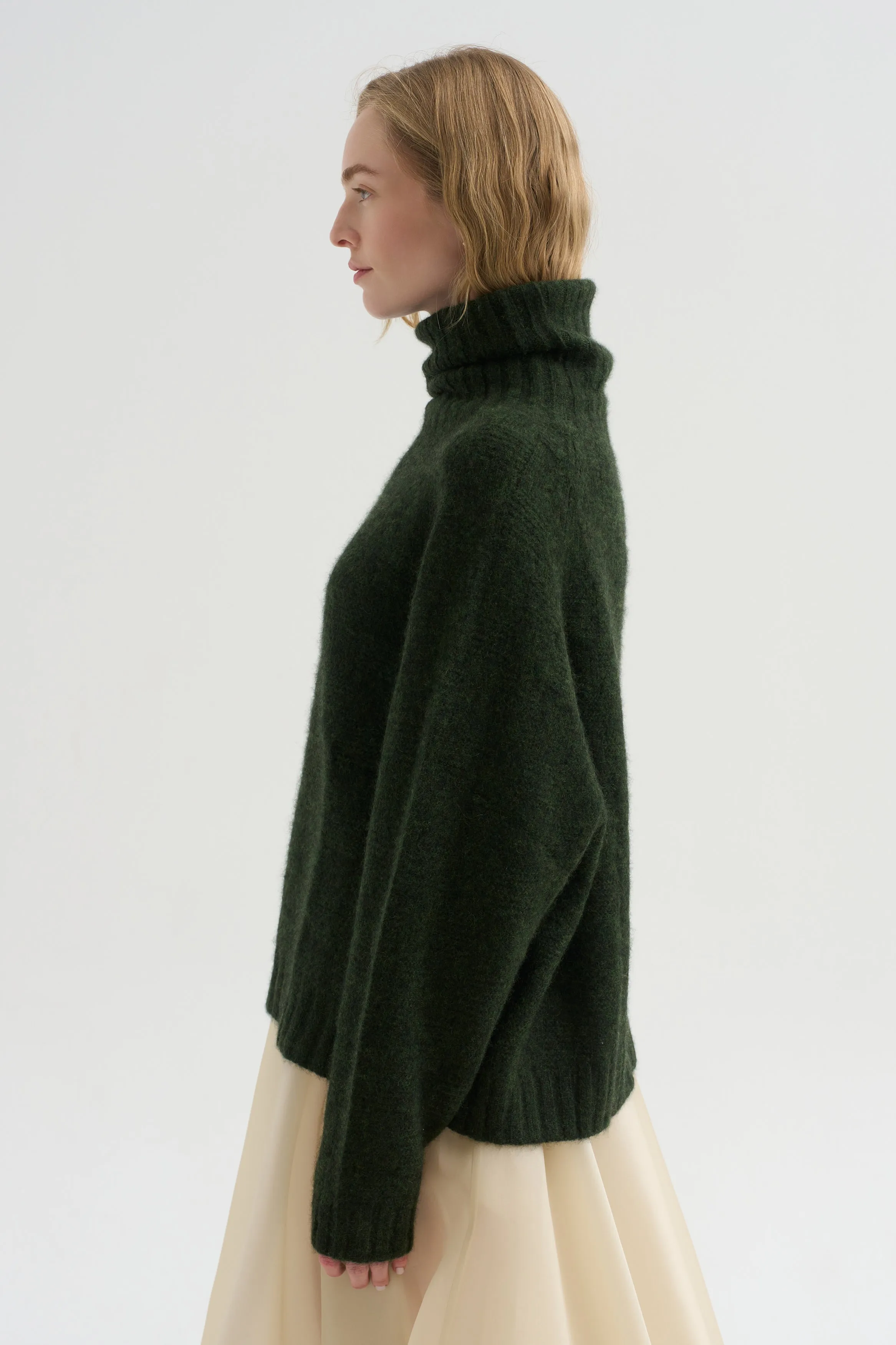 Turtleneck Sweater, Cedar sold by Kick Pleat product image thumbnail 3