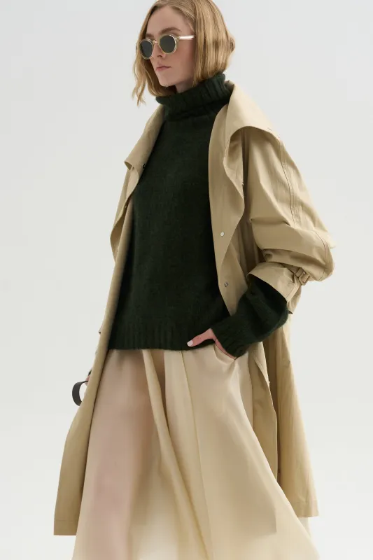 Turtleneck Sweater, Cedar made by Allude