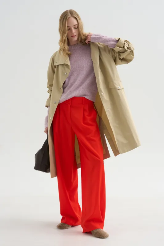 Cable Knit Sweater, Lilac Fume made by Allude