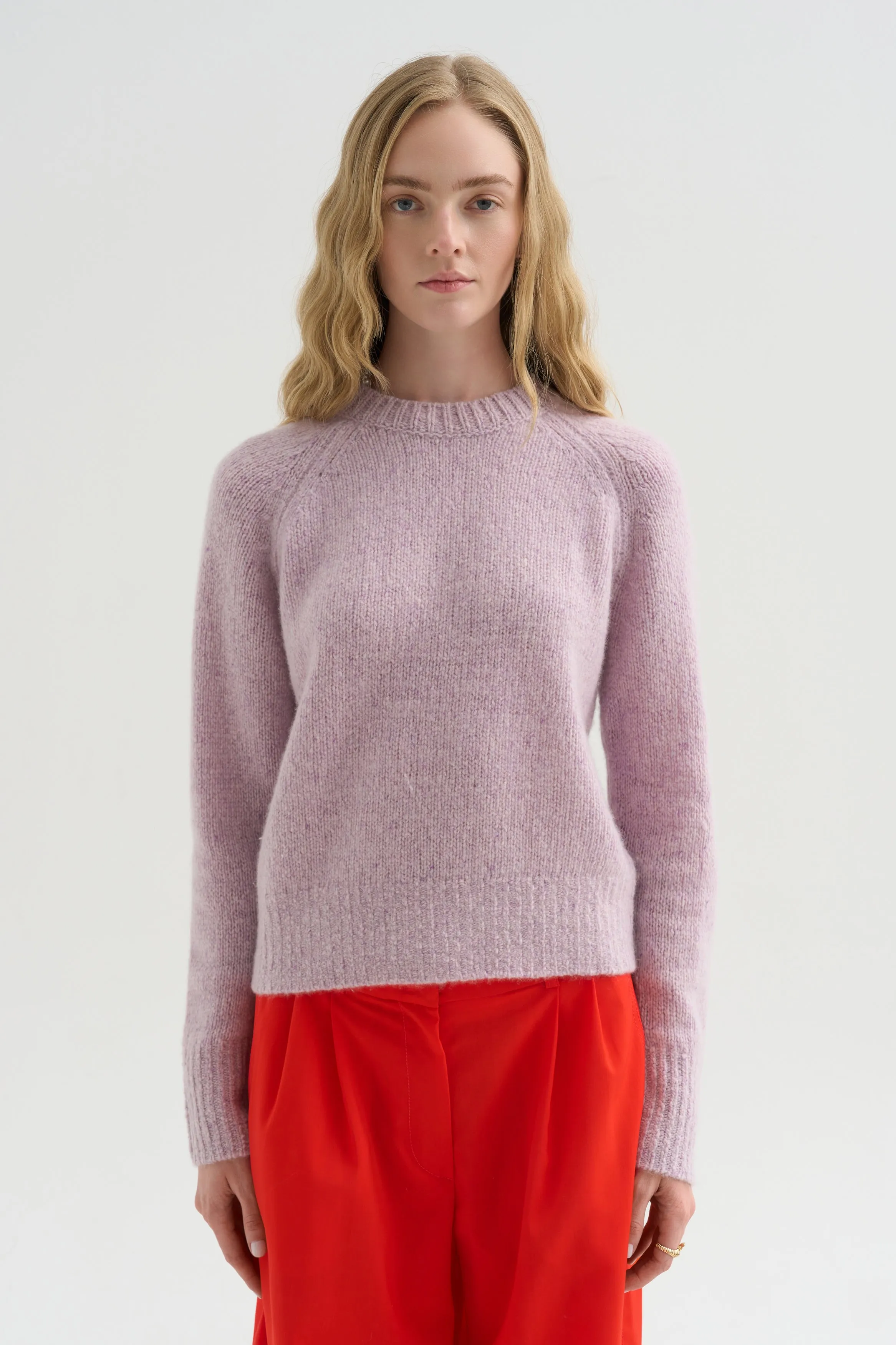 Cable Knit Sweater, Lilac Fume sold by Kick Pleat product image thumbnail 2