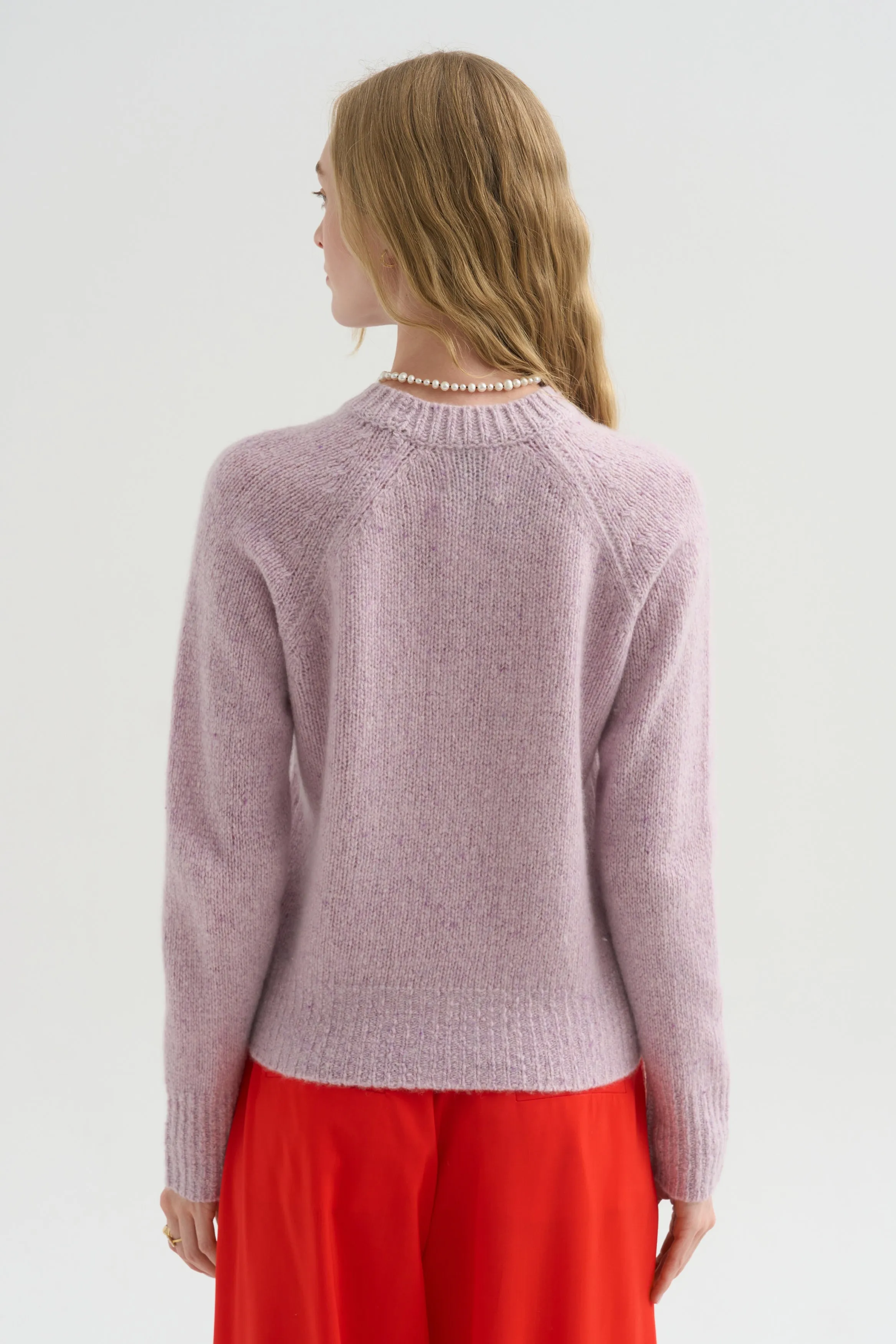 Cable Knit Sweater, Lilac Fume sold by Kick Pleat product image thumbnail 4