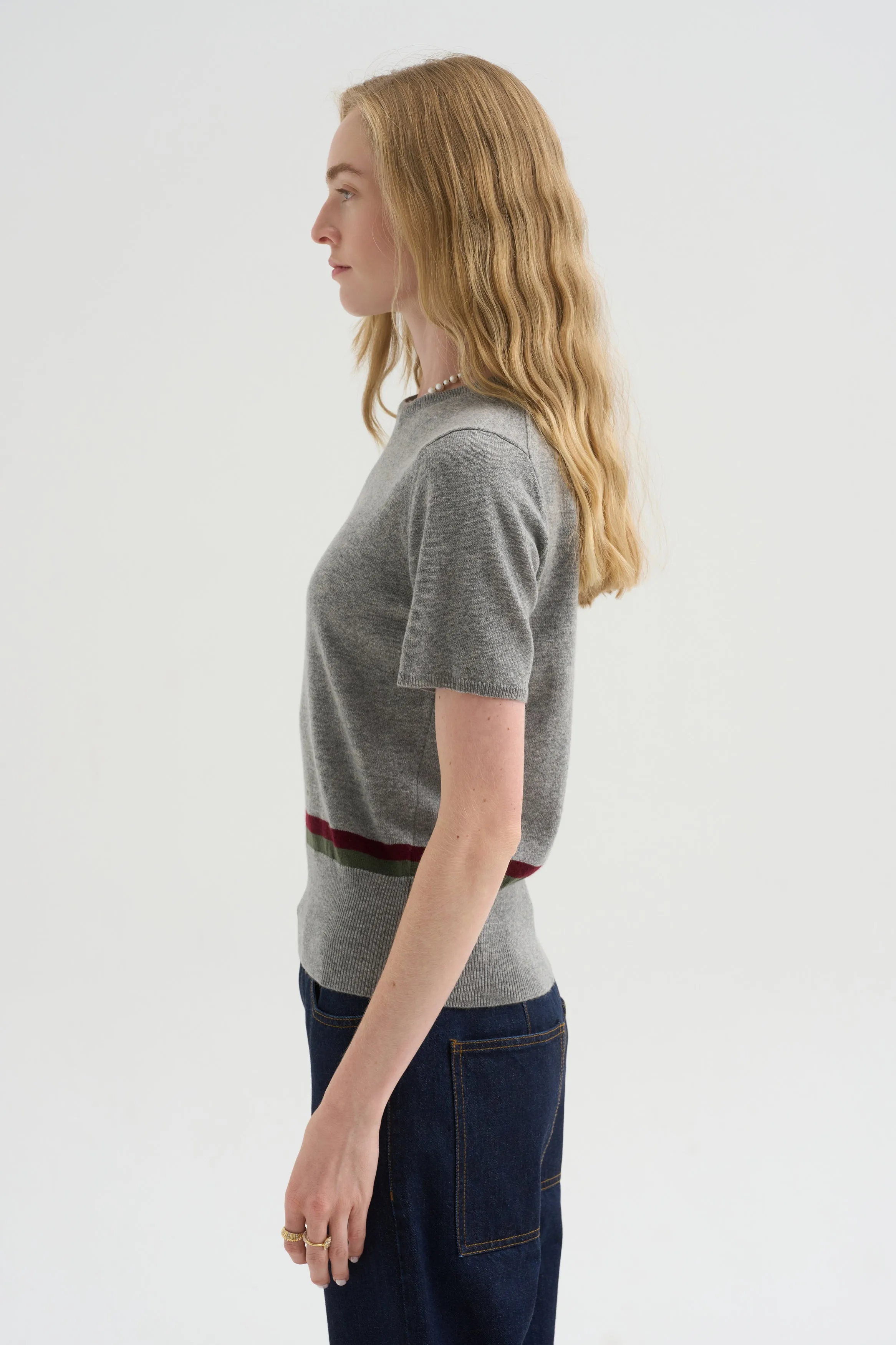 Stripe Sweater, Heather Melange sold by Kick Pleat product image thumbnail 3