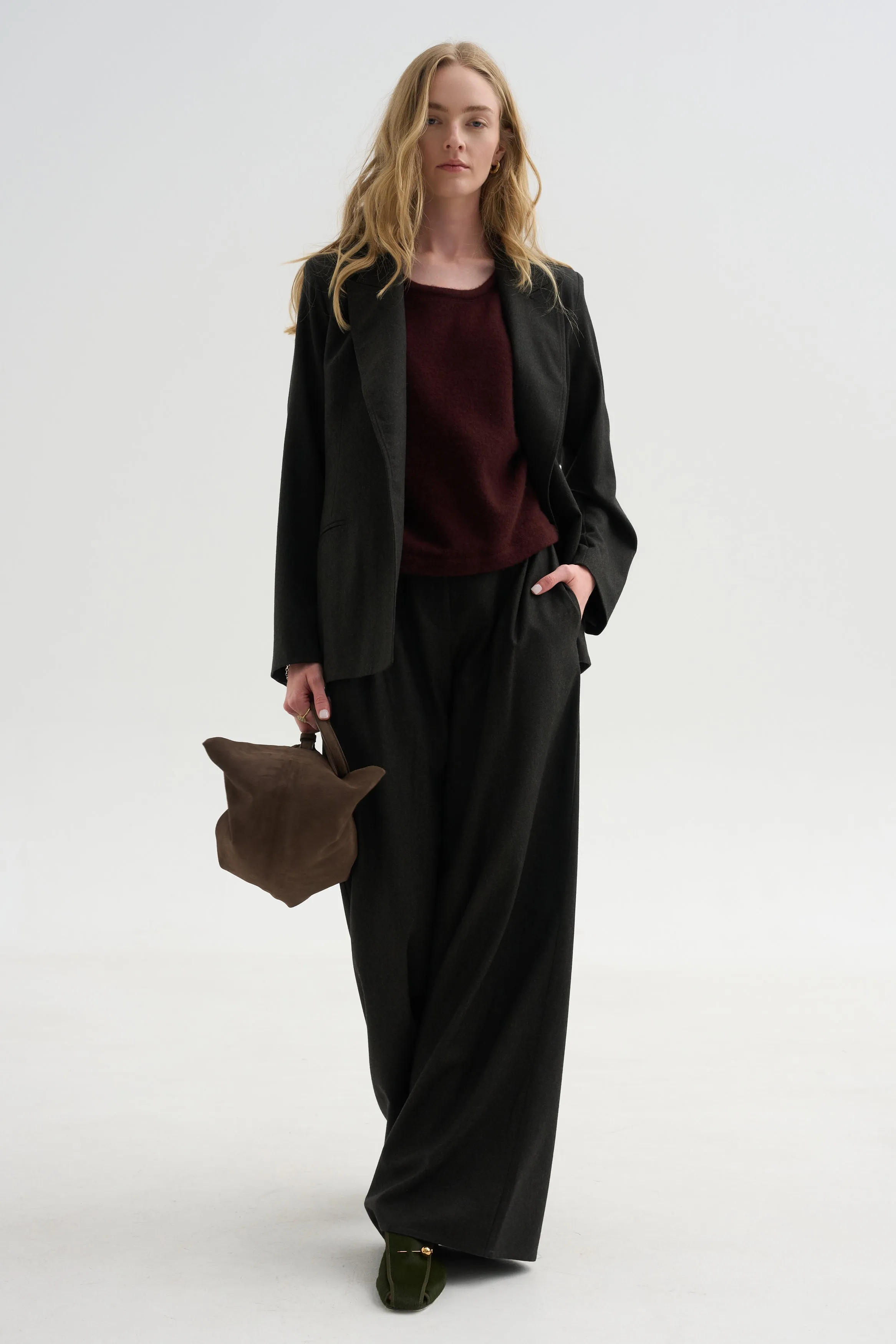 Full Pants Flanella, Moss sold by Kick Pleat product image thumbnail 5