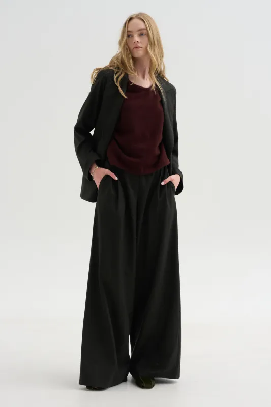 Full Pants Flanella, Moss made by Dusan