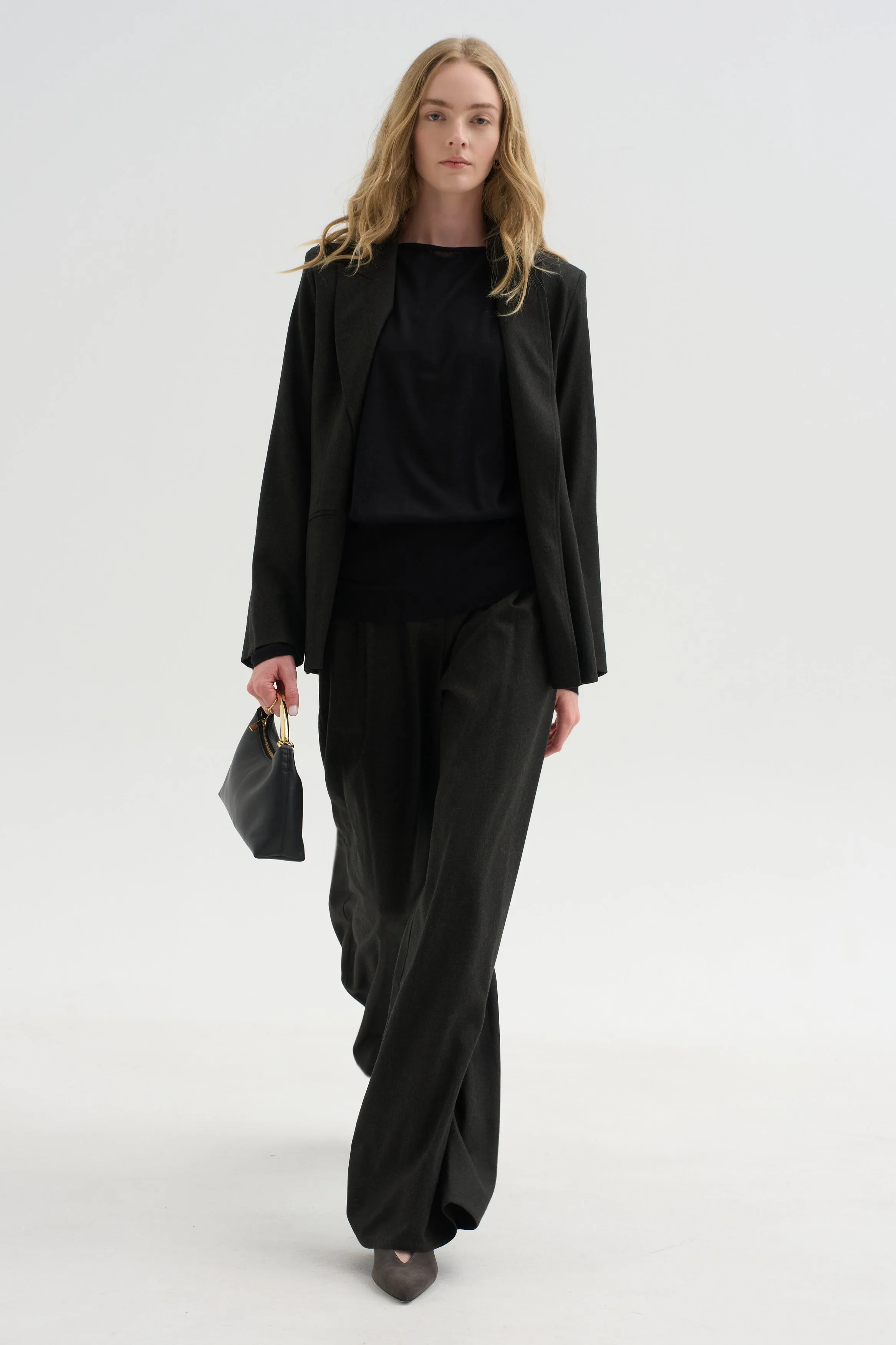 Long Sleeve Blouse Sweater, Black sold by Kick Pleat
