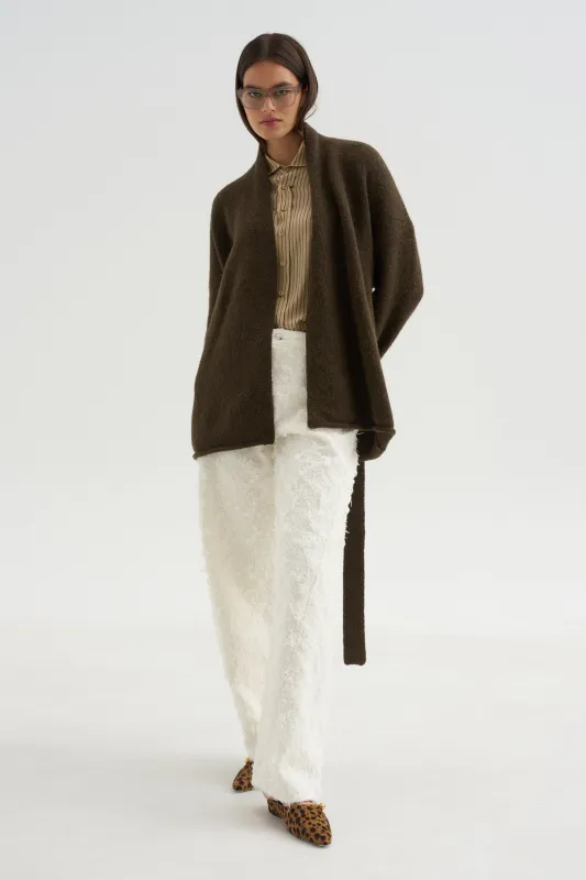 Coto Cardigan, Olive made by Lauren Manoogian
