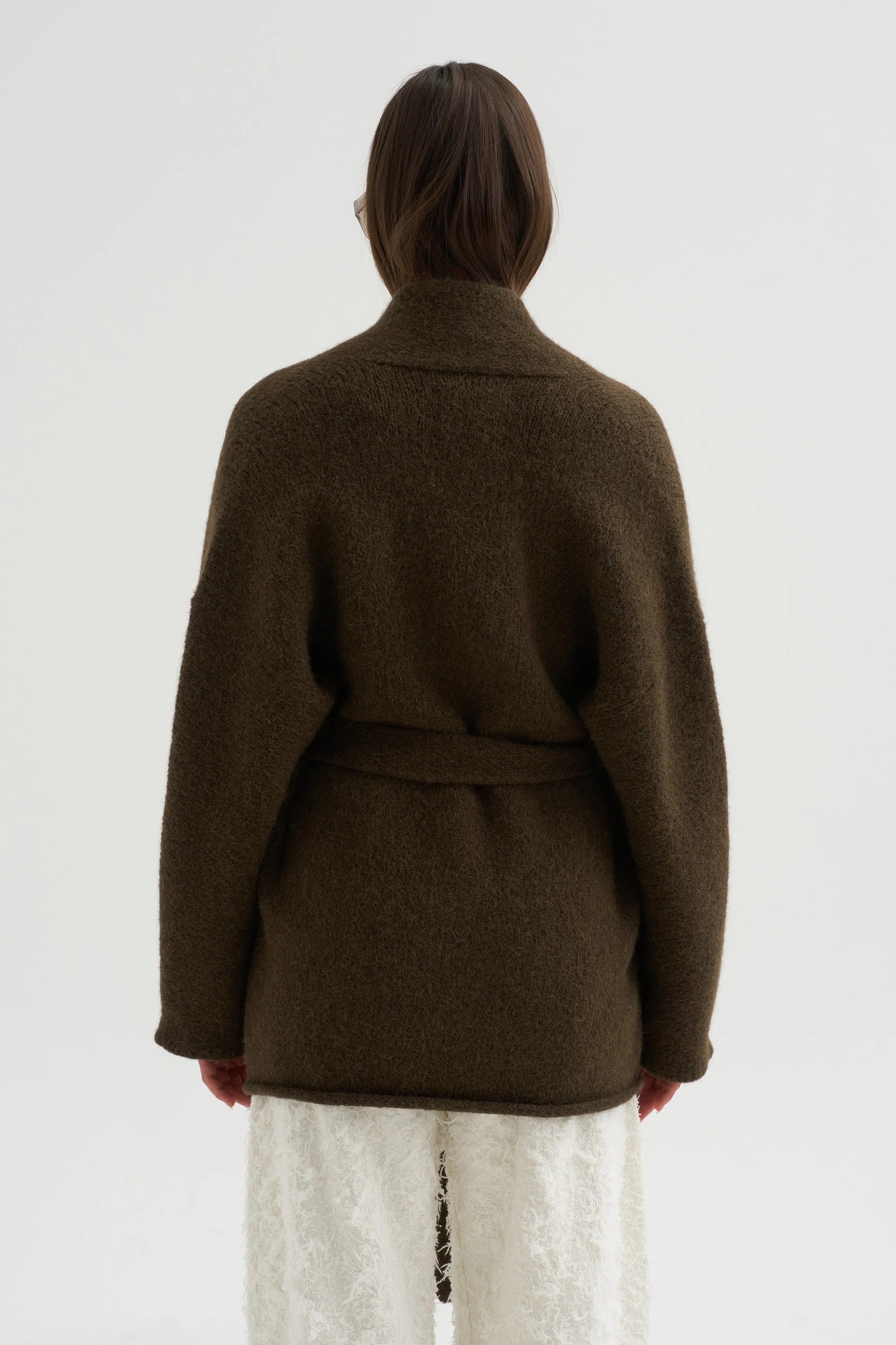 Coto Cardigan, Olive sold by Kick Pleat product image thumbnail 4