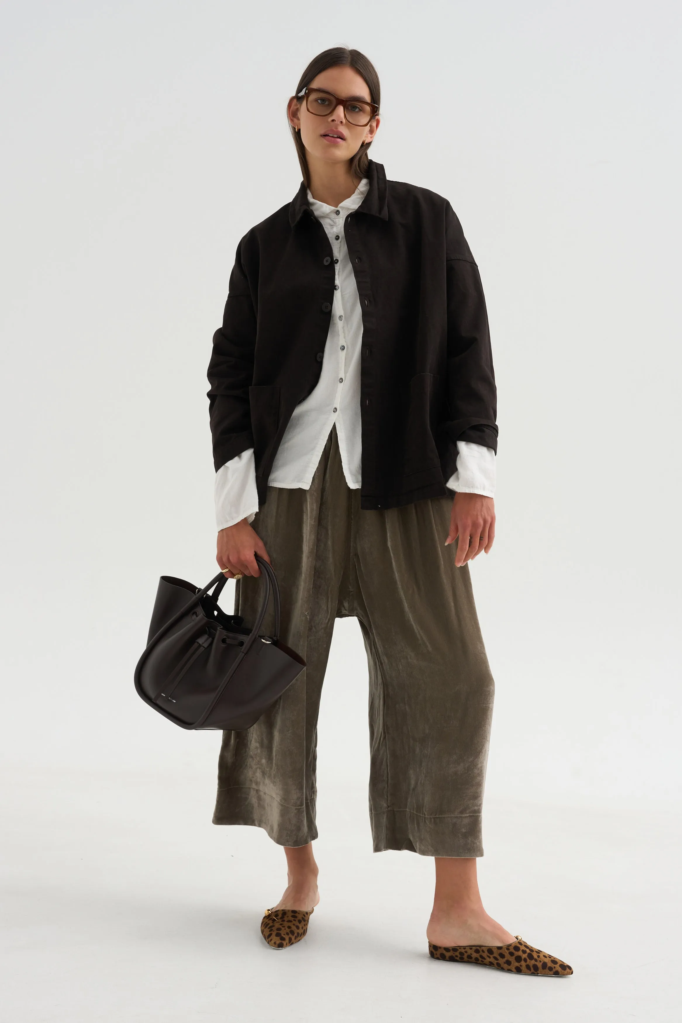 Wide & Long Trouser, Taupe sold by Kick Pleat product image thumbnail 5